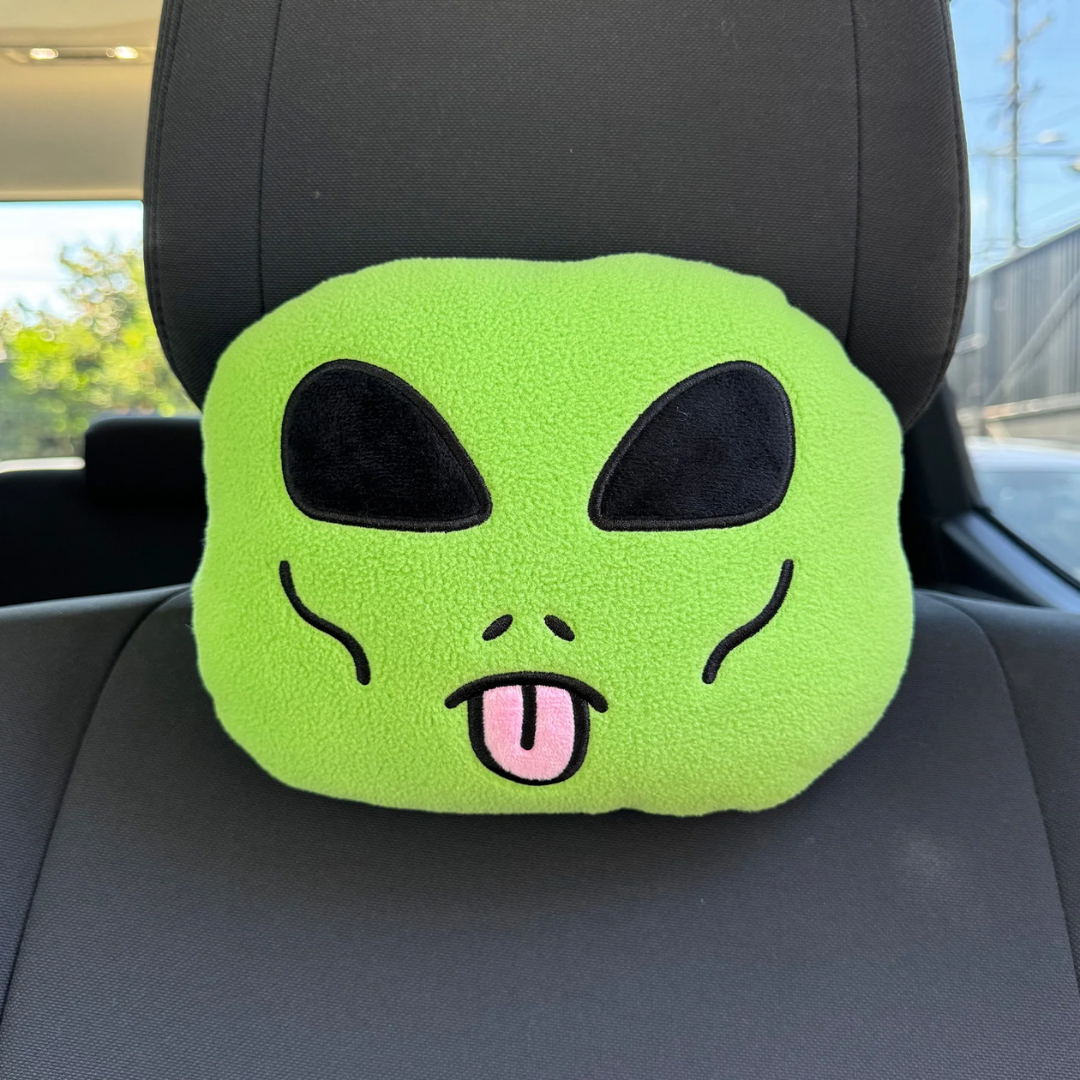 Encosto para Carro RIPNDIP - Lord Alien Car Head Rest (Green)