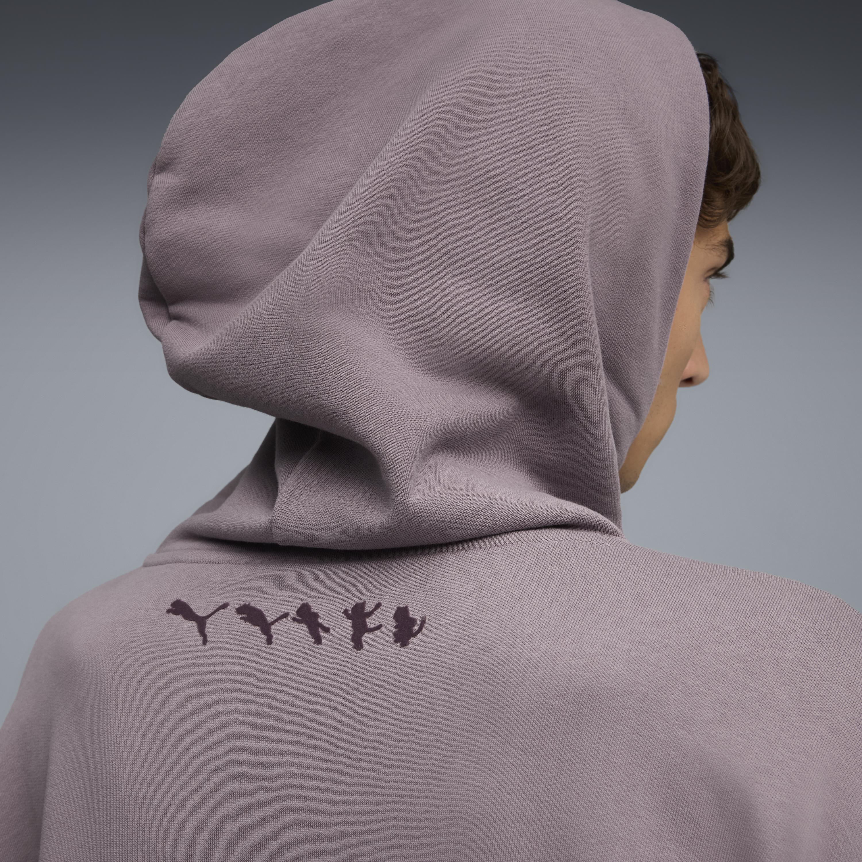 RIPNDIP PUMA X RIPNDIP Boxy Graphic Hoodie (Plum Jam)