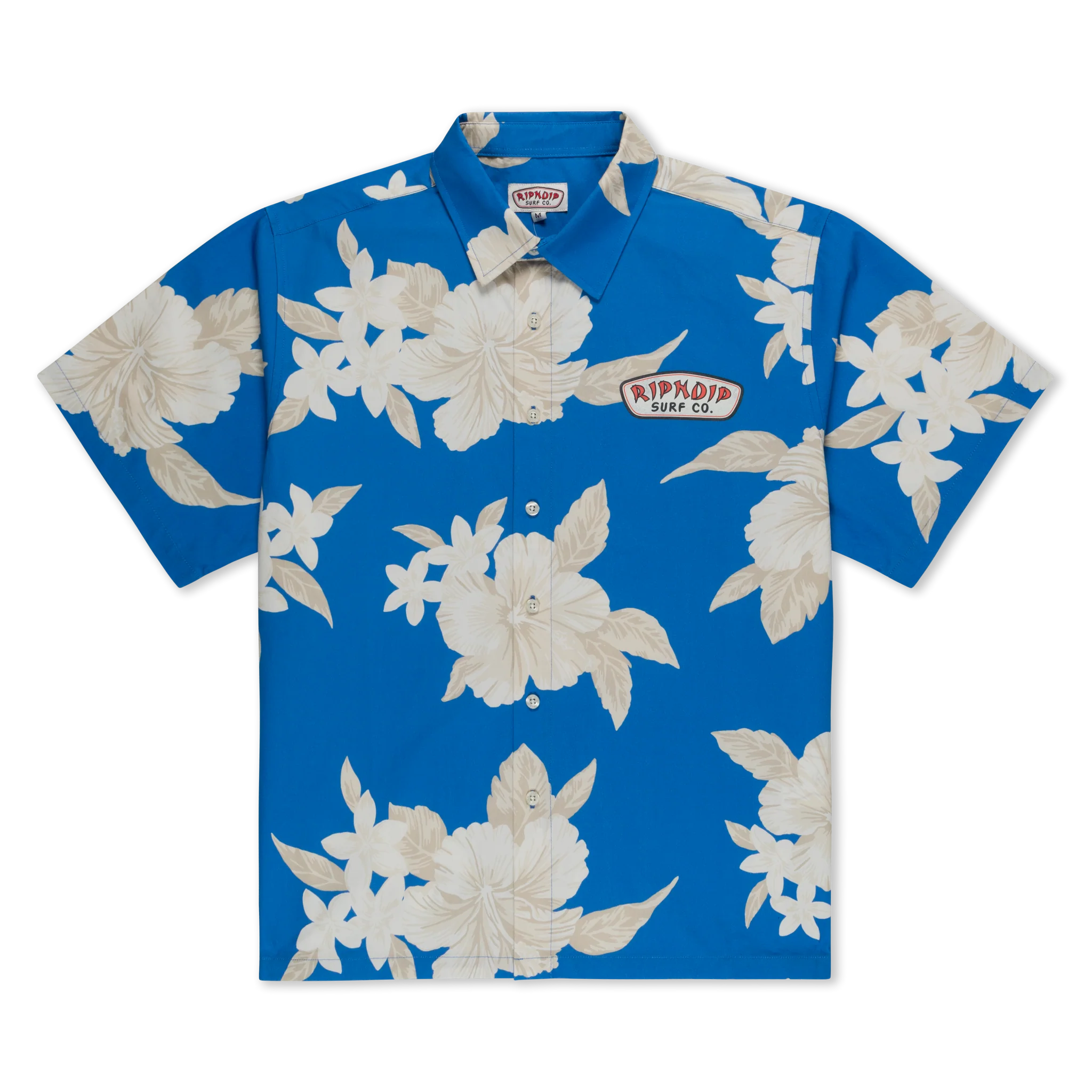 Camisa Ripndip - RIPNDIP SURF CO BUTTON UP (BLUE / CREAM)
