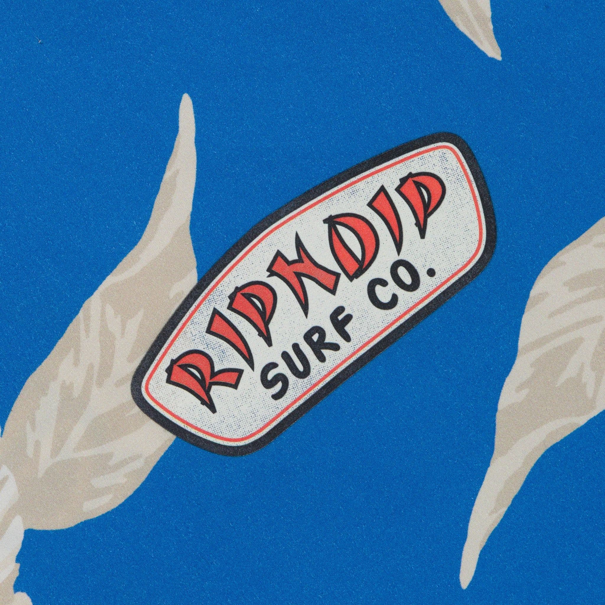 Camisa Ripndip - RIPNDIP SURF CO BUTTON UP (BLUE / CREAM)