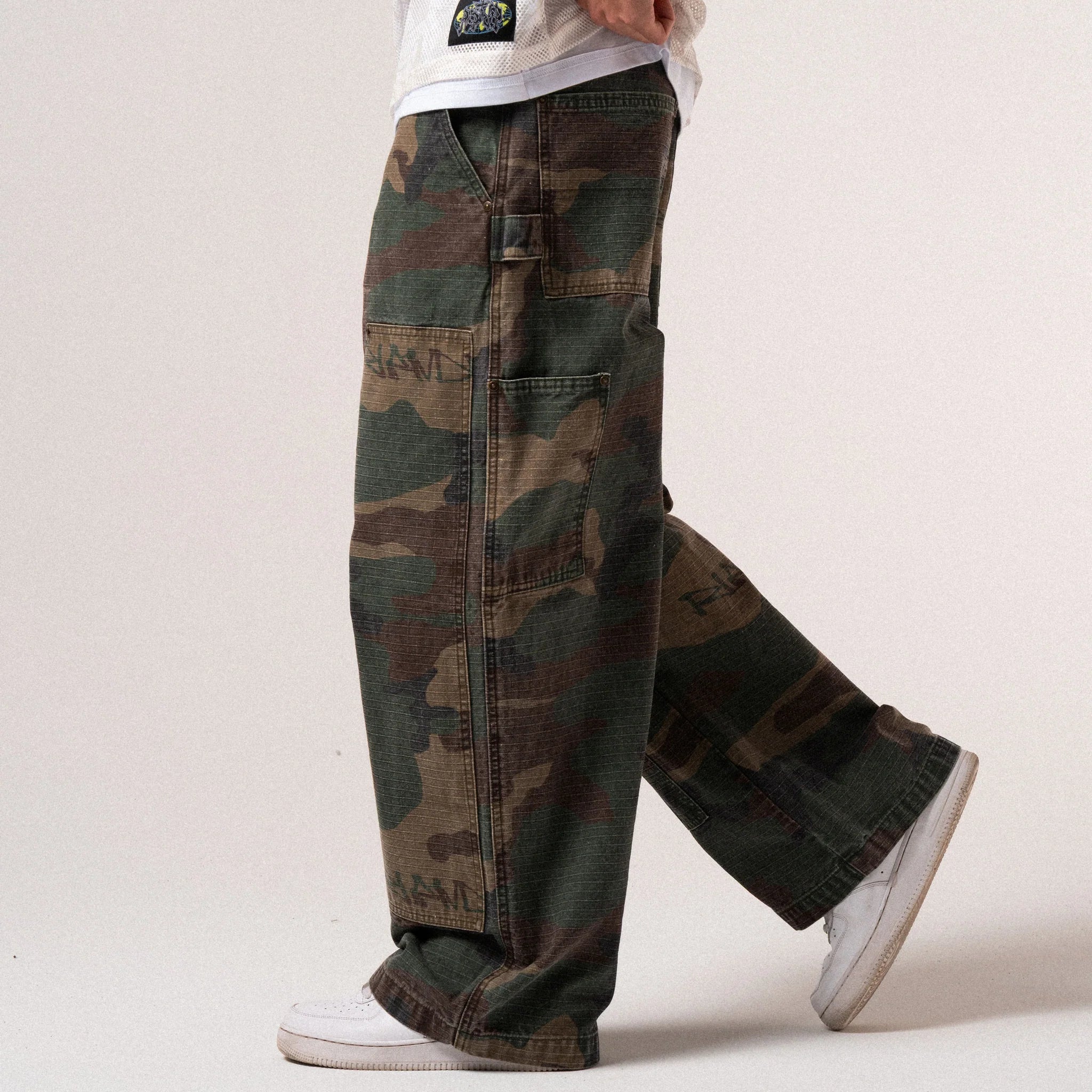 Calça Ripndip - CLAWS CAMO WIDE FIT CARPENTER PANTS (MULTI)