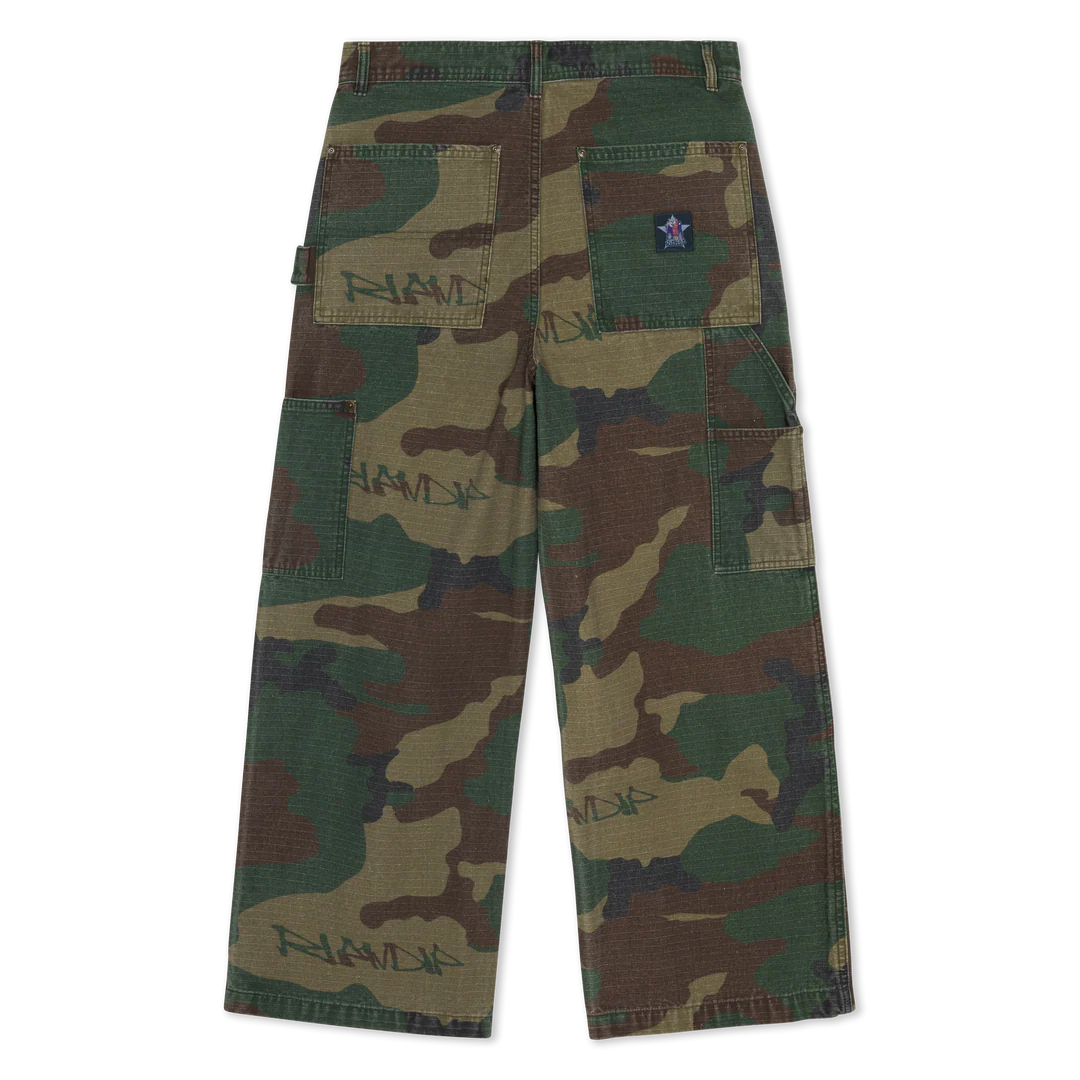 Calça Ripndip - CLAWS CAMO WIDE FIT CARPENTER PANTS (MULTI)