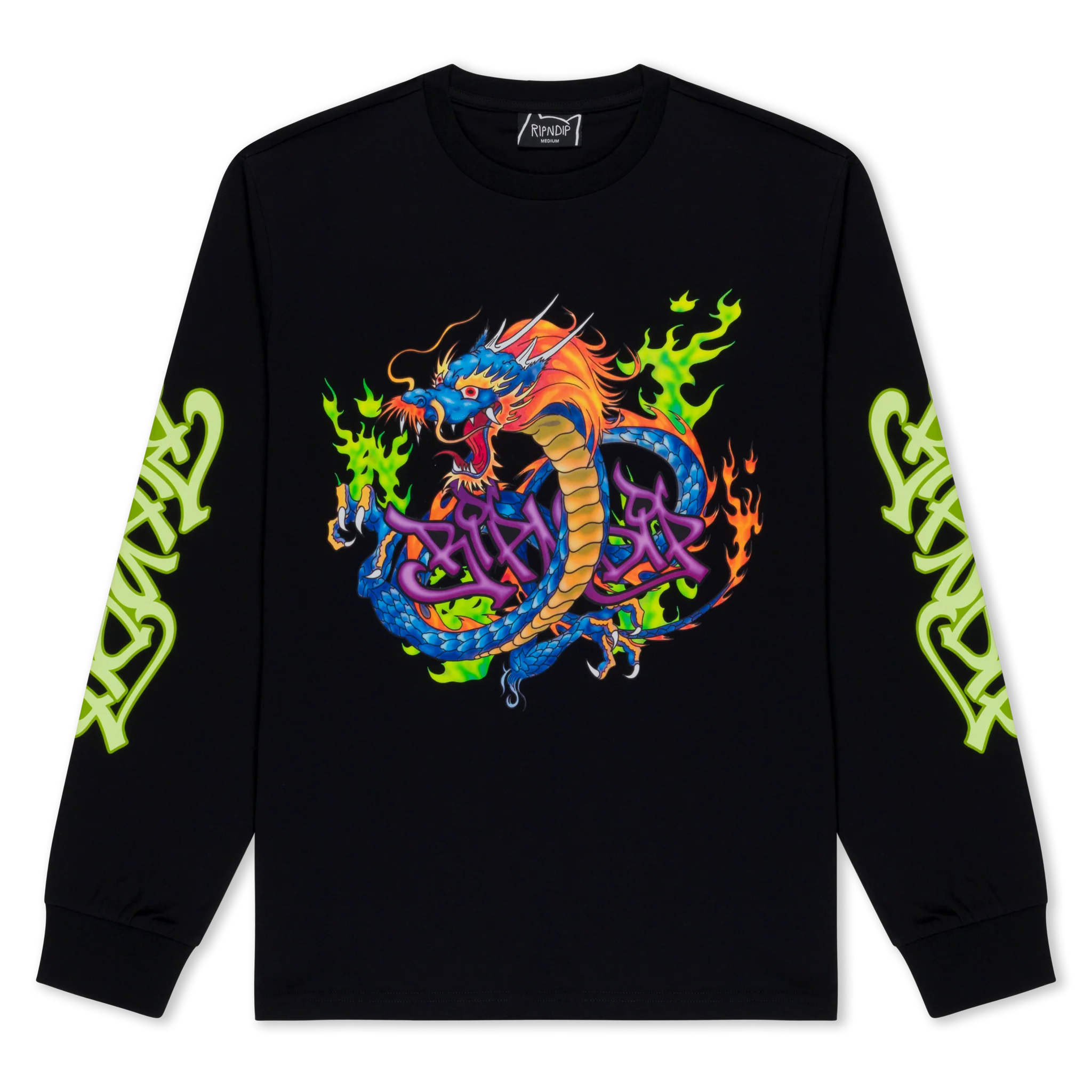 Camiseta Manga Longa Ripndip - Dragonology Long Sleeve (Black)