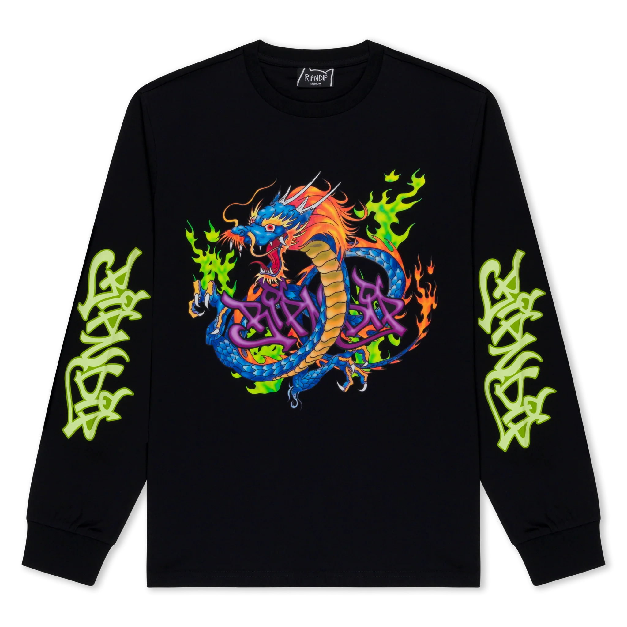 Camiseta Manga Longa Ripndip - Dragonology Long Sleeve (Black)