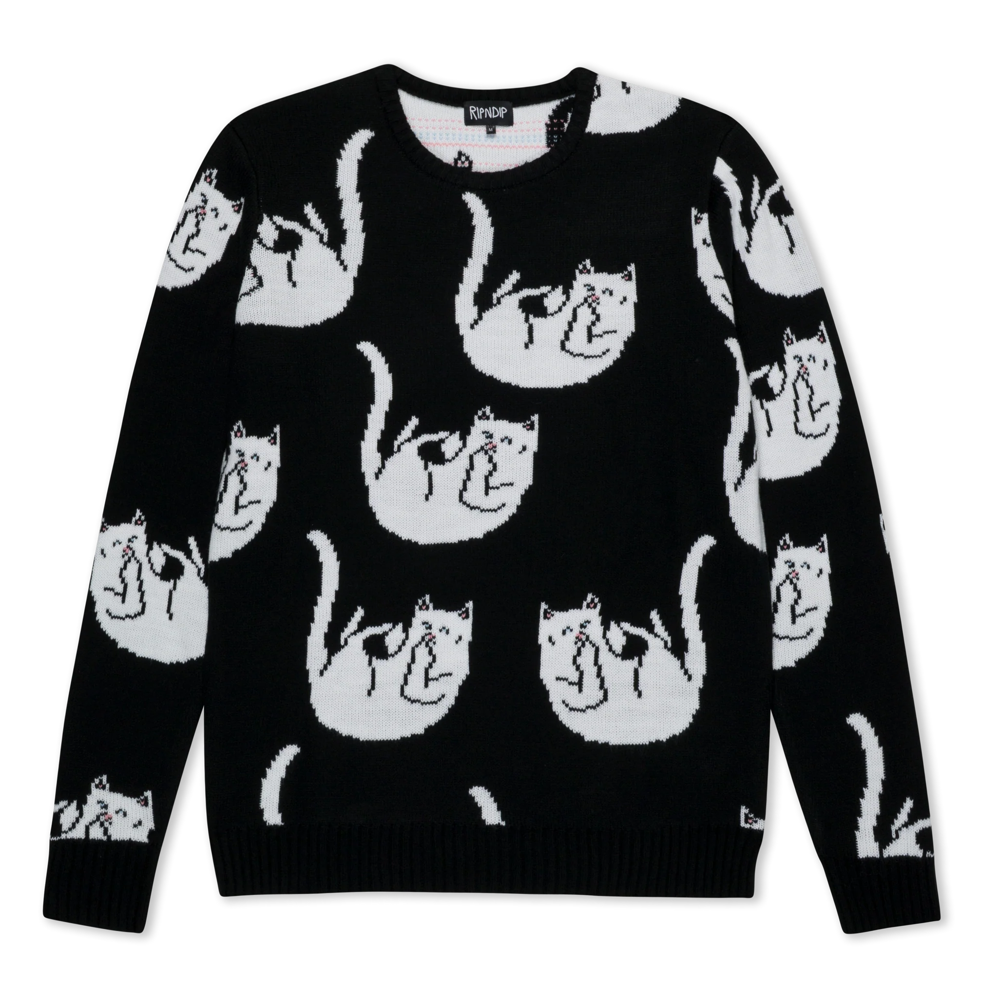 Sueter Ripndip - FALLING FOR NERMAL KNIT SWEATER (BLACK) - Envio 30/10