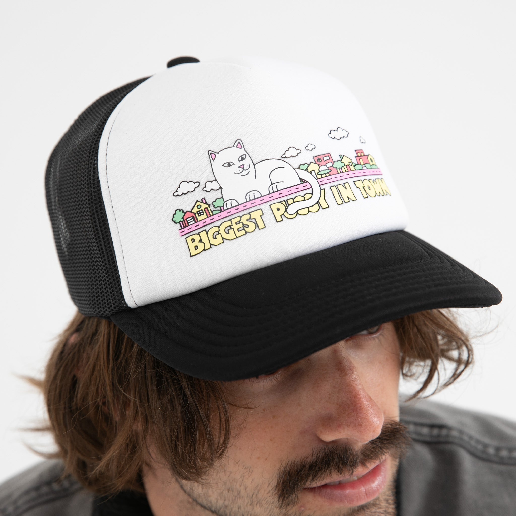 RIPNDIP My Neighborhood Trucker Hat (Black)