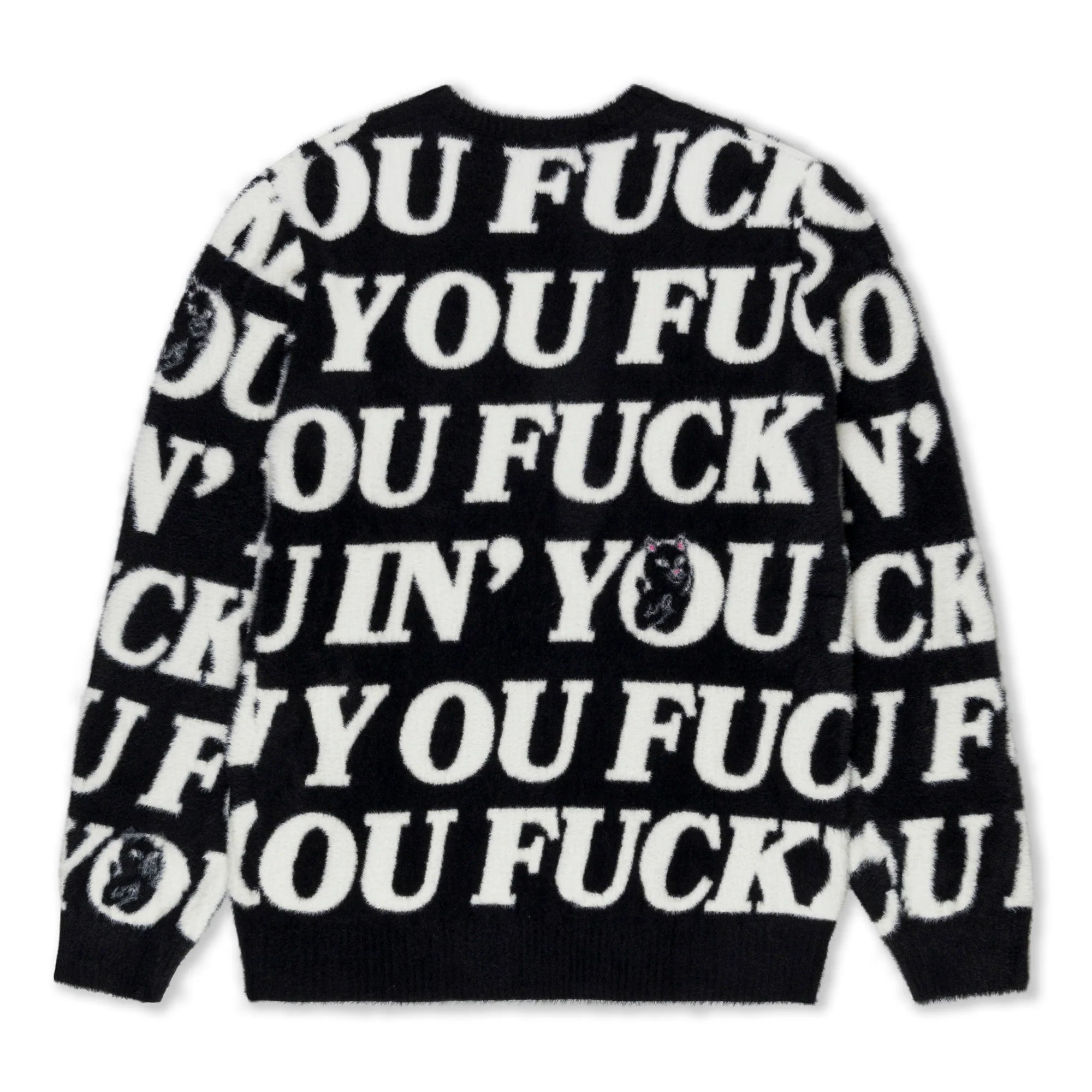 Sueter Ripndip - Fuckin Fuck Mohair Sweater (Black) - Envio 30/10