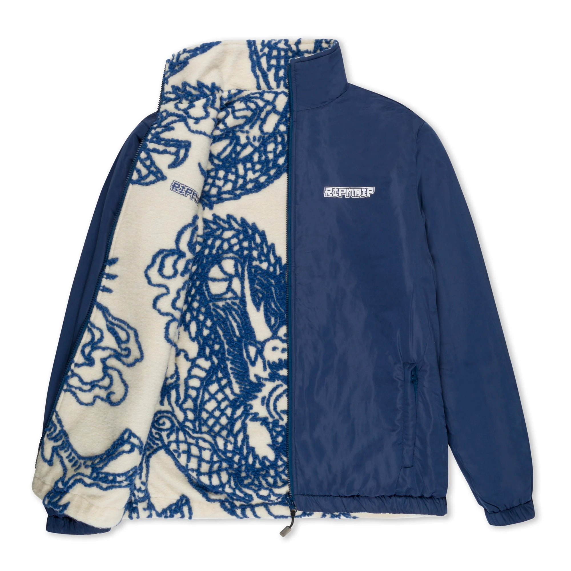 Jaqueta Ripndip - Haku Reversible Jacket (Off White/Navy) - Envio 30/10