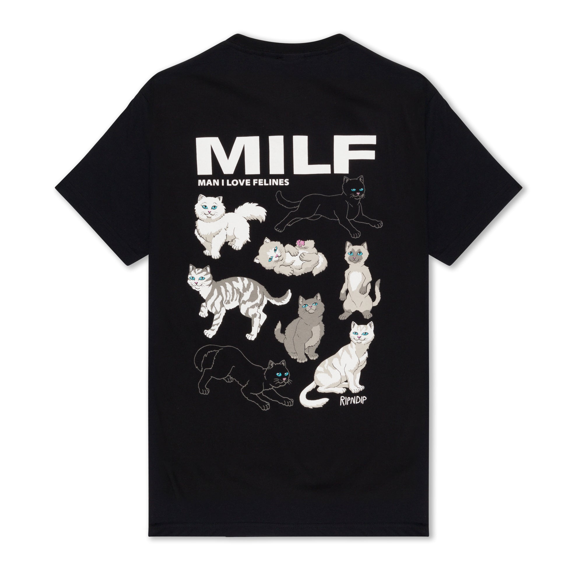 RIPNDIP Man I Love Felines Tee (Black)