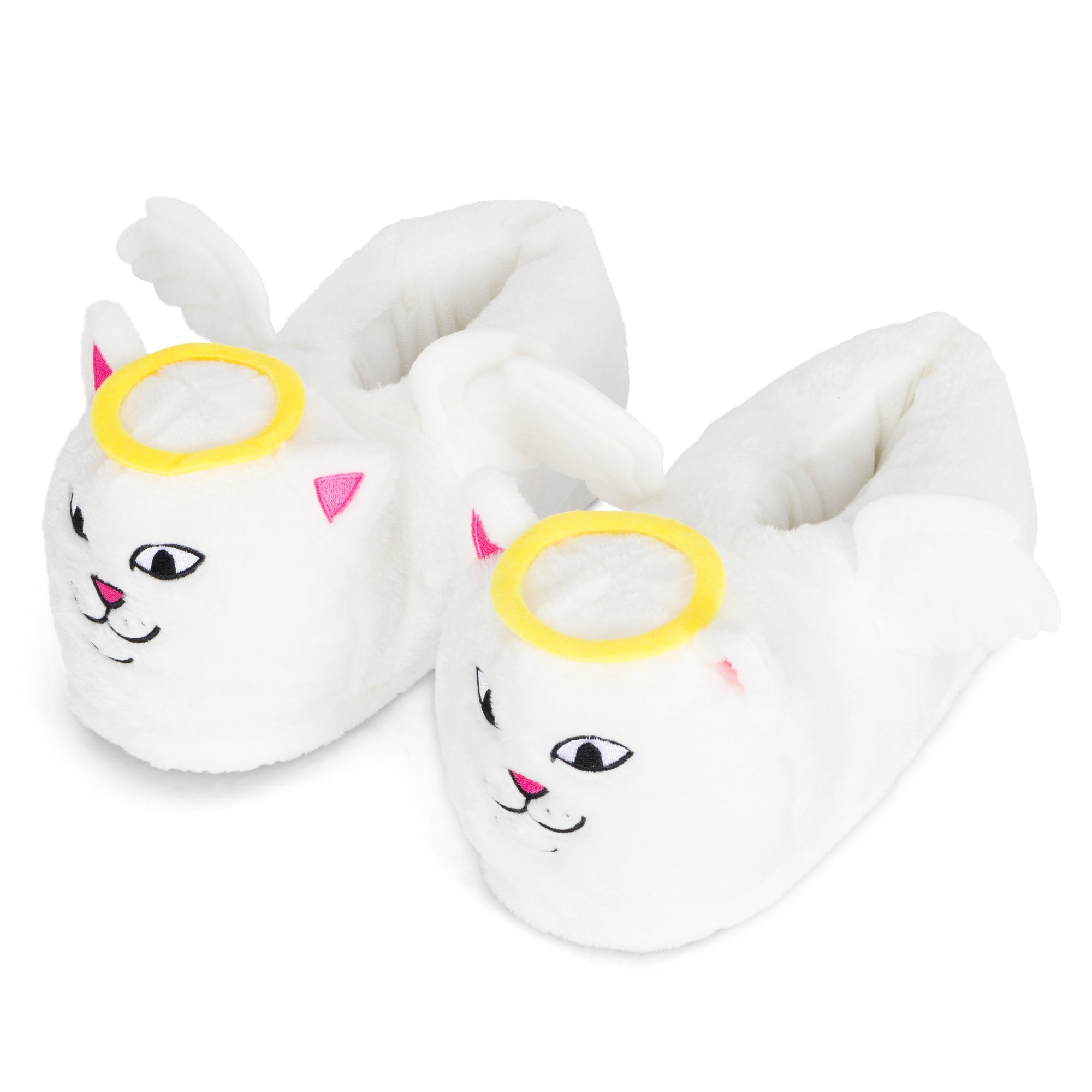 RIPNDIP Lord Angel Plush Slippers (White)