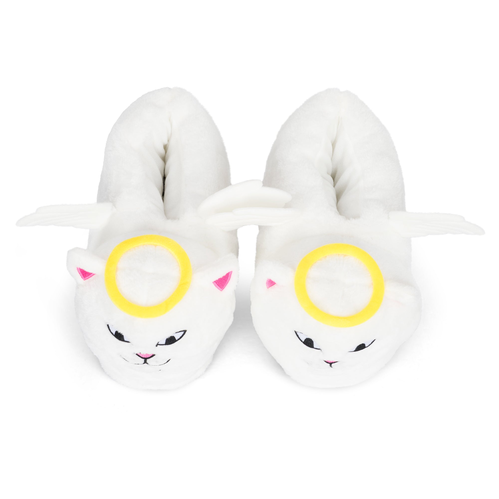 RIPNDIP Lord Angel Plush Slippers (White)