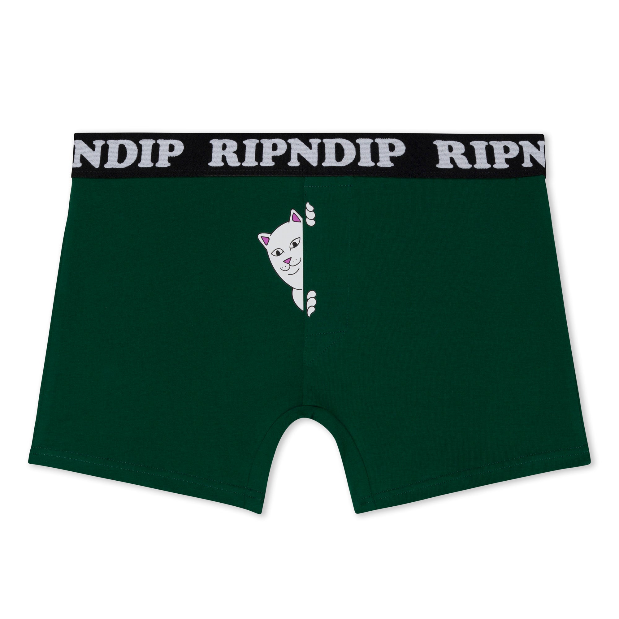 RIPNDIP Peek A Nermal Boxers (Dark Forest)