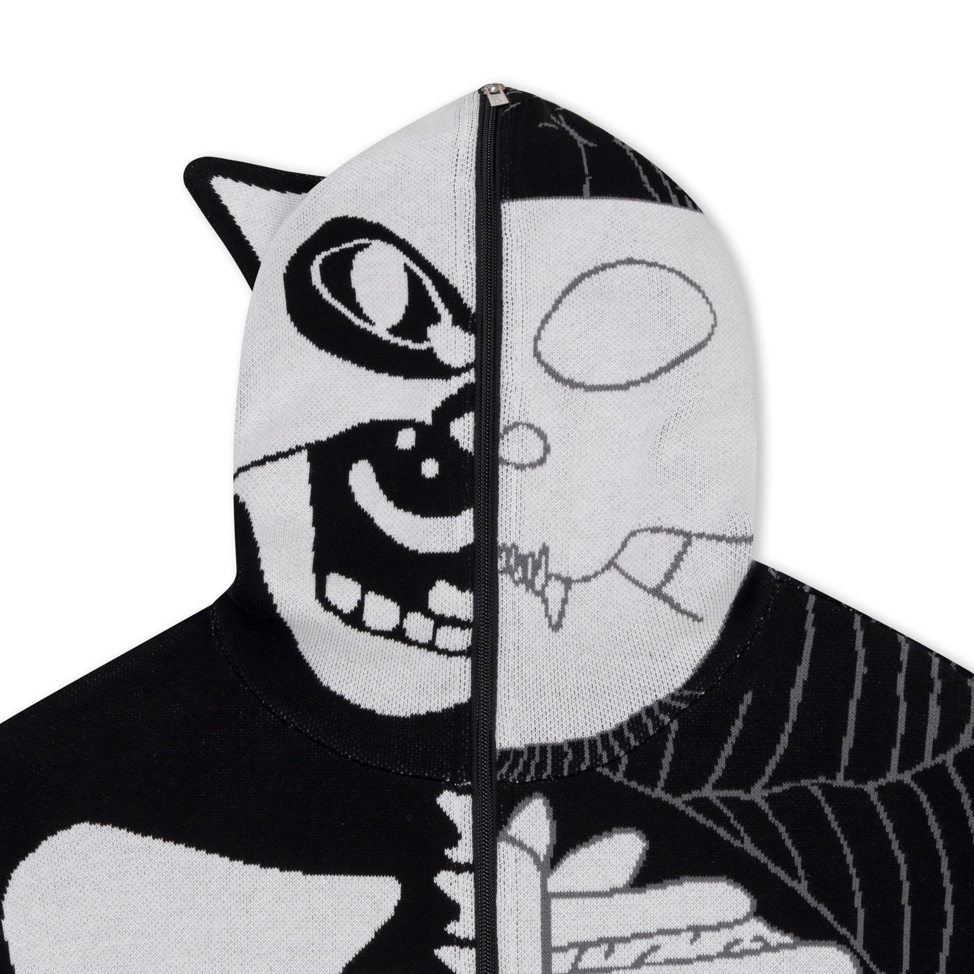 RIPNDIP Skelly Nerm Knit Hoodie (Black/White)