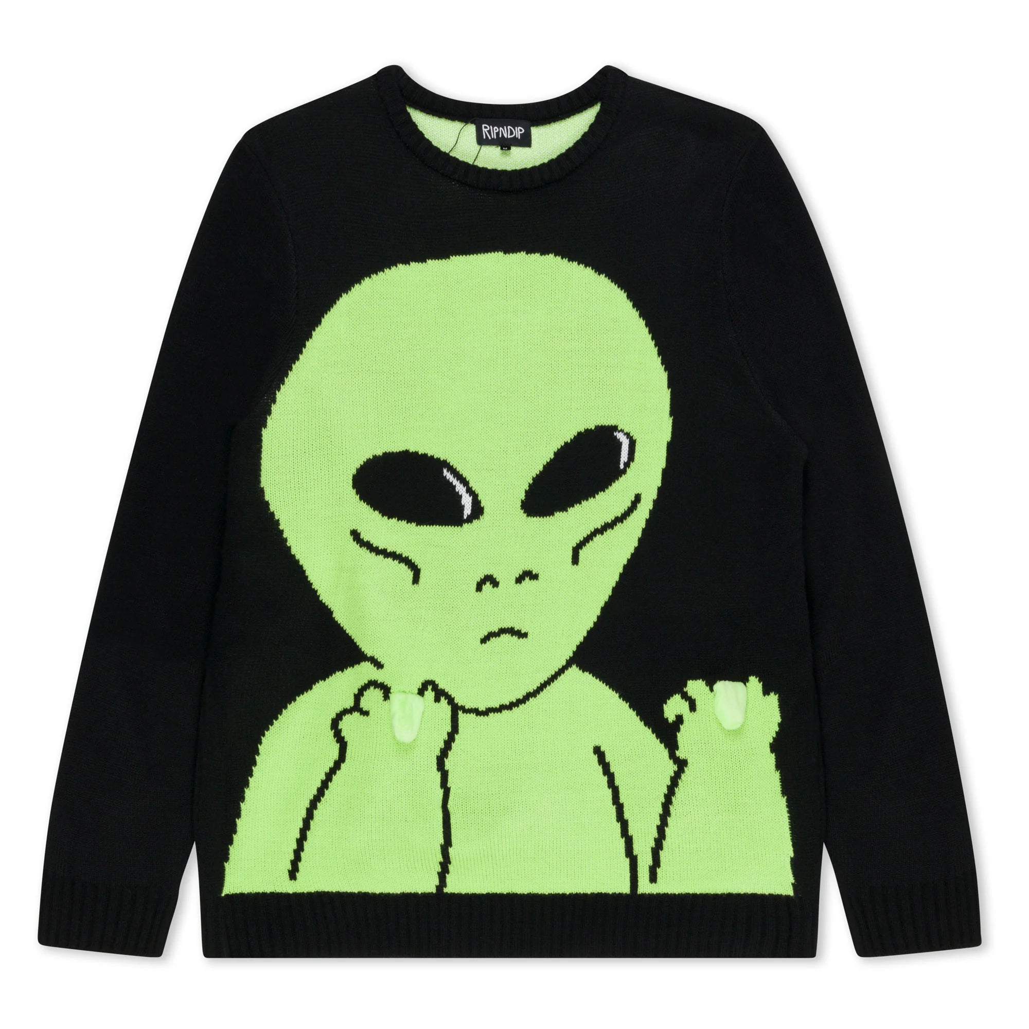 Sueter Ripndip - Lord Alien Flippy Knitty Sweater (Black) - Envio 30/10