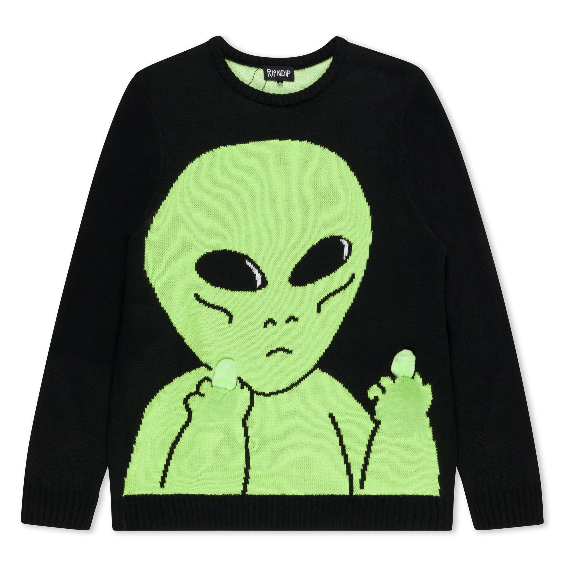 Sueter Ripndip - Lord Alien Flippy Knitty Sweater (Black) - Envio 30/10