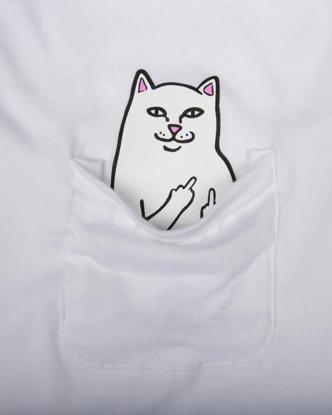 Camiseta manga longa Ripndip - Lord Nermal L/S Pocket Tee (White)