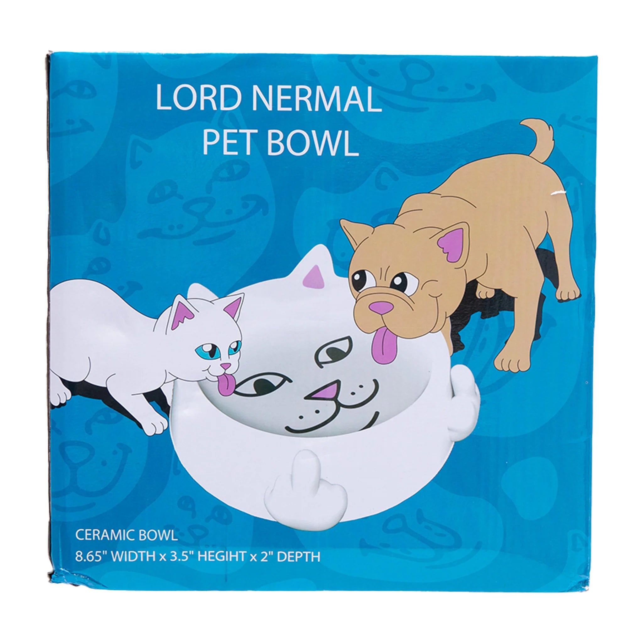 Tigela de Cerâmica Ripndip - Lord Nermal Pet Bowl (White) - Envio 30/10