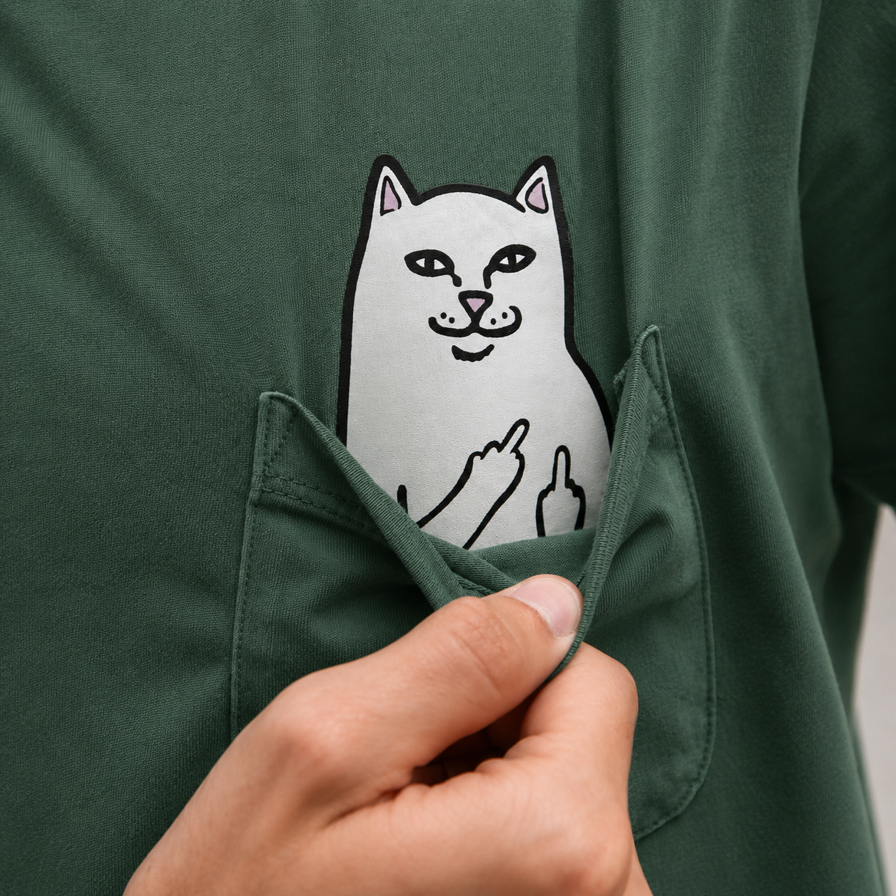 Camiseta - RIPNDIP - Lord Nermal Pocket Tee (White) - ENVIO DIA 23/06