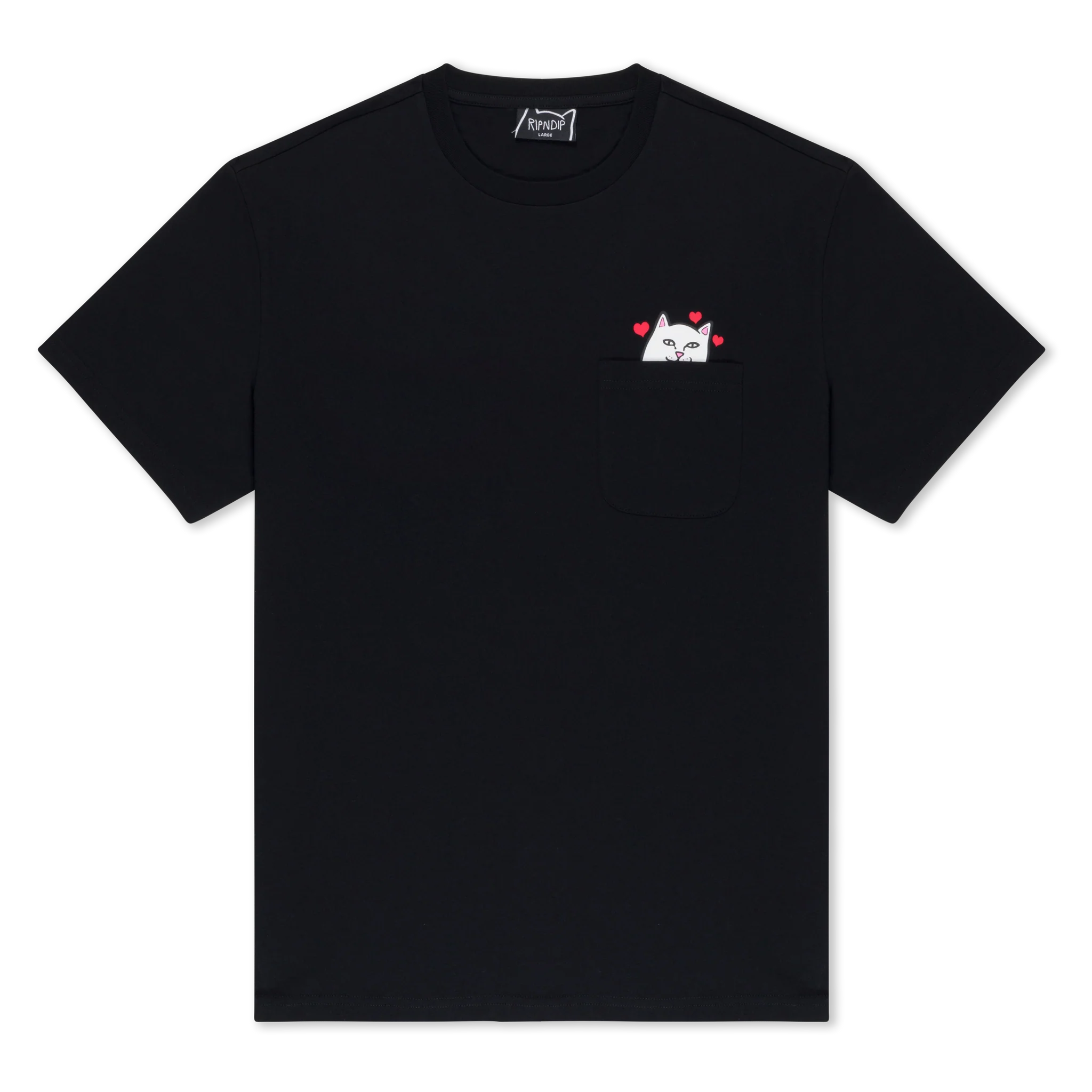 Camiseta Ripndip - Lord Nermal Loves Pocket Tee (Black) - ENVIO 23/06