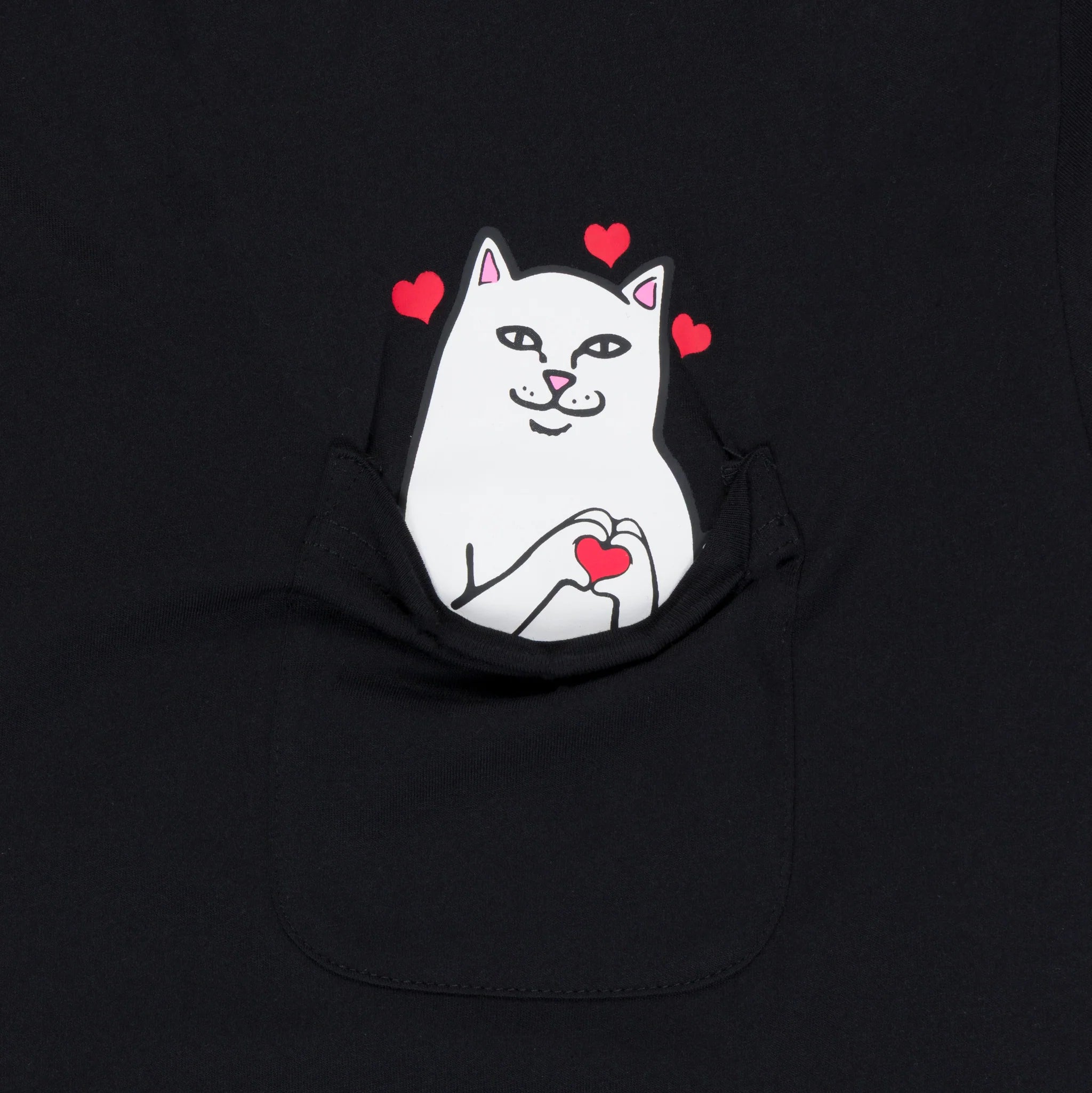 Camiseta Ripndip - Lord Nermal Loves Pocket Tee (Black) - ENVIO 23/06
