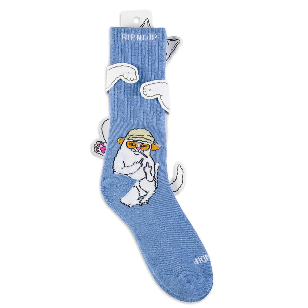 Meia RIPNDIP - Nermal S Thompson Socks (SLATE)