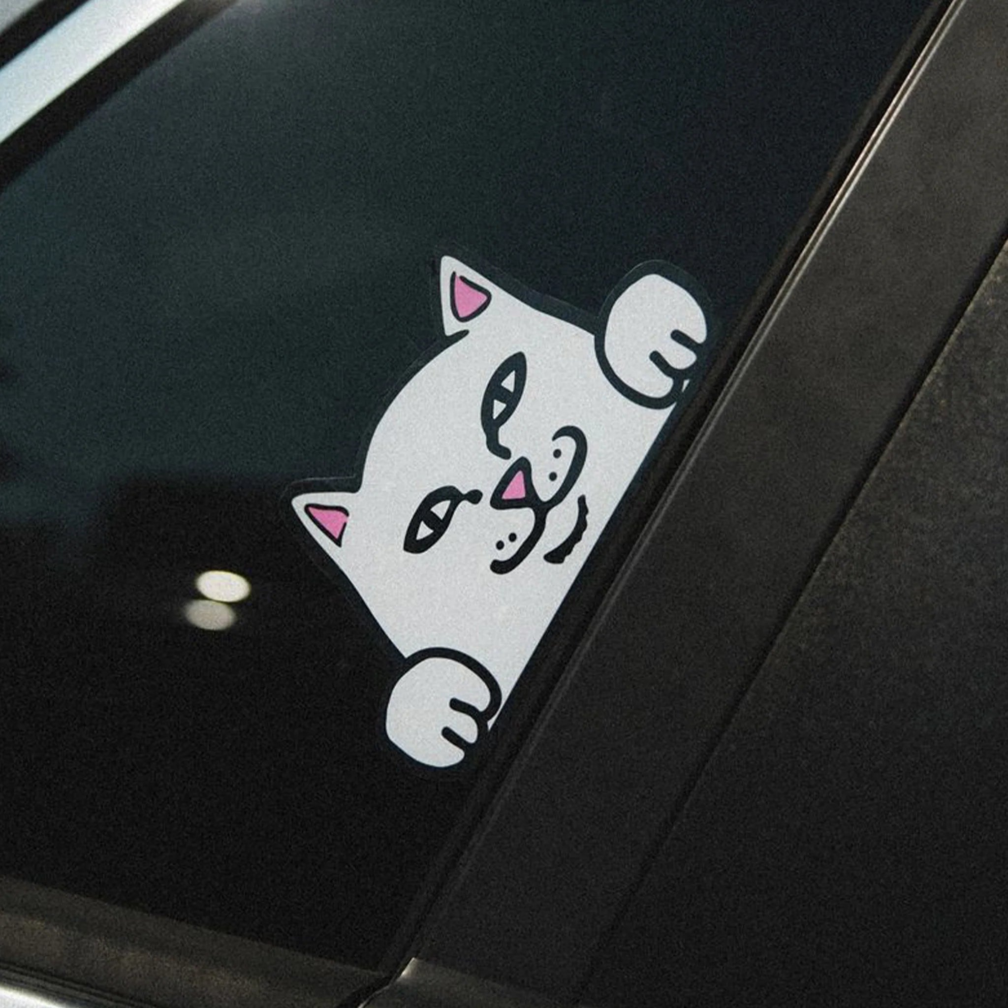 Adesivo de carro RIPNDIP - Peeking Nermal Car Sticker Pack (White)