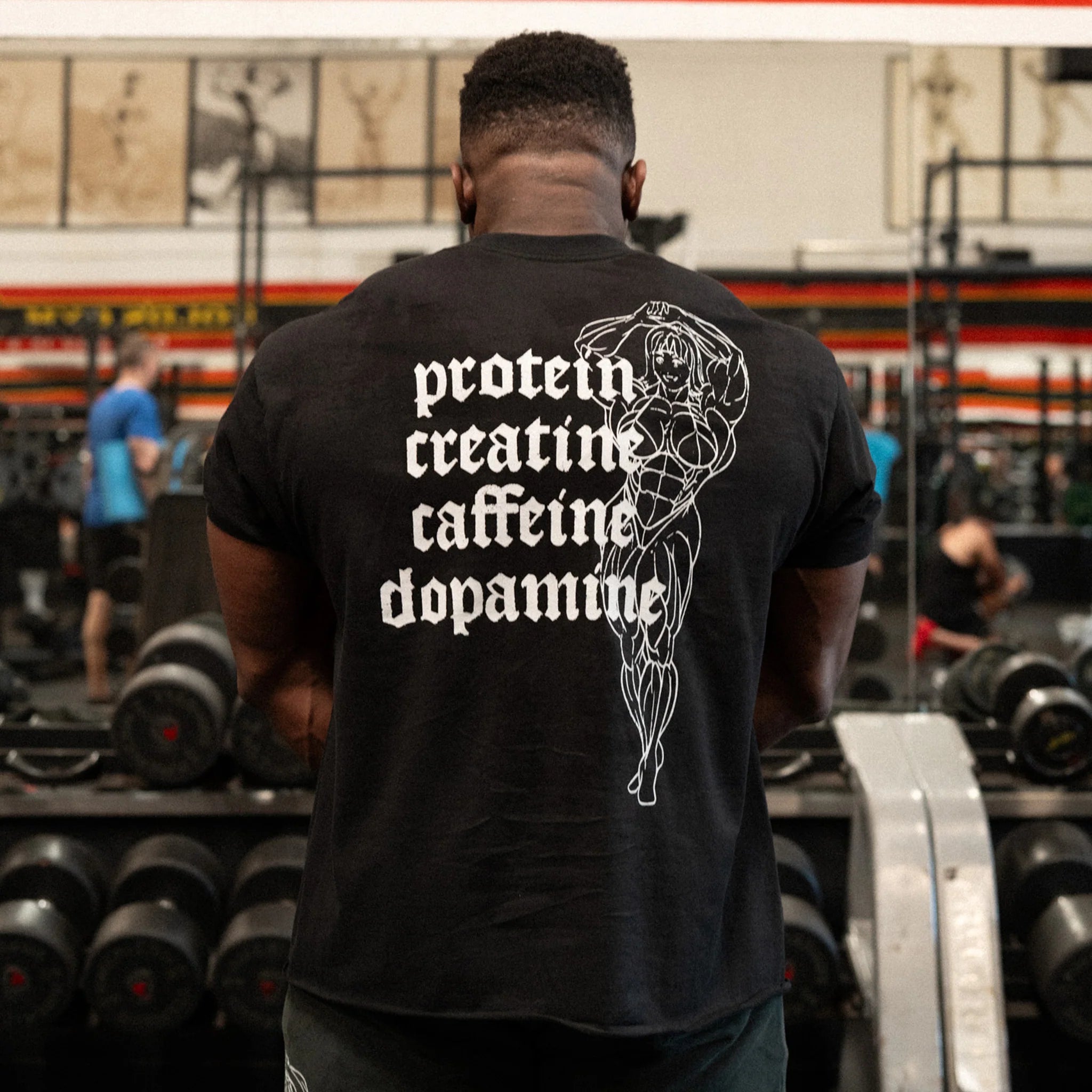 PROTEIN CROPPED TEE (BLACK)