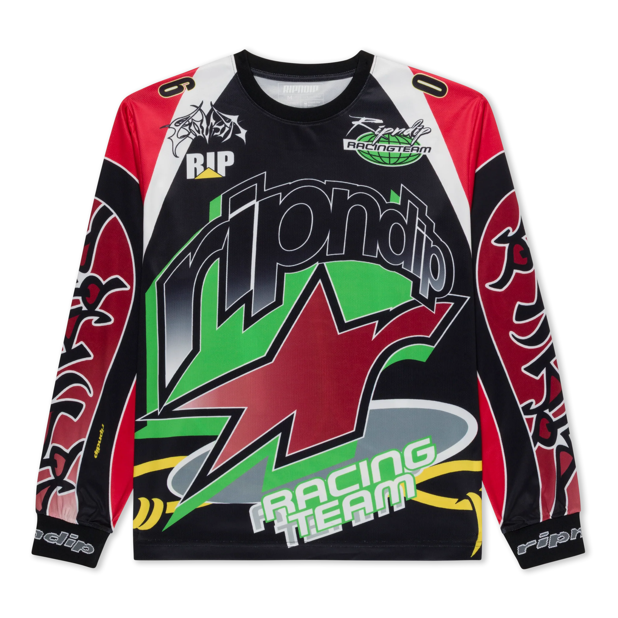 Camisa de Manga Longa - RIPNDIP All Star Long Sleeve Jersey (Red / Black) - 30/10