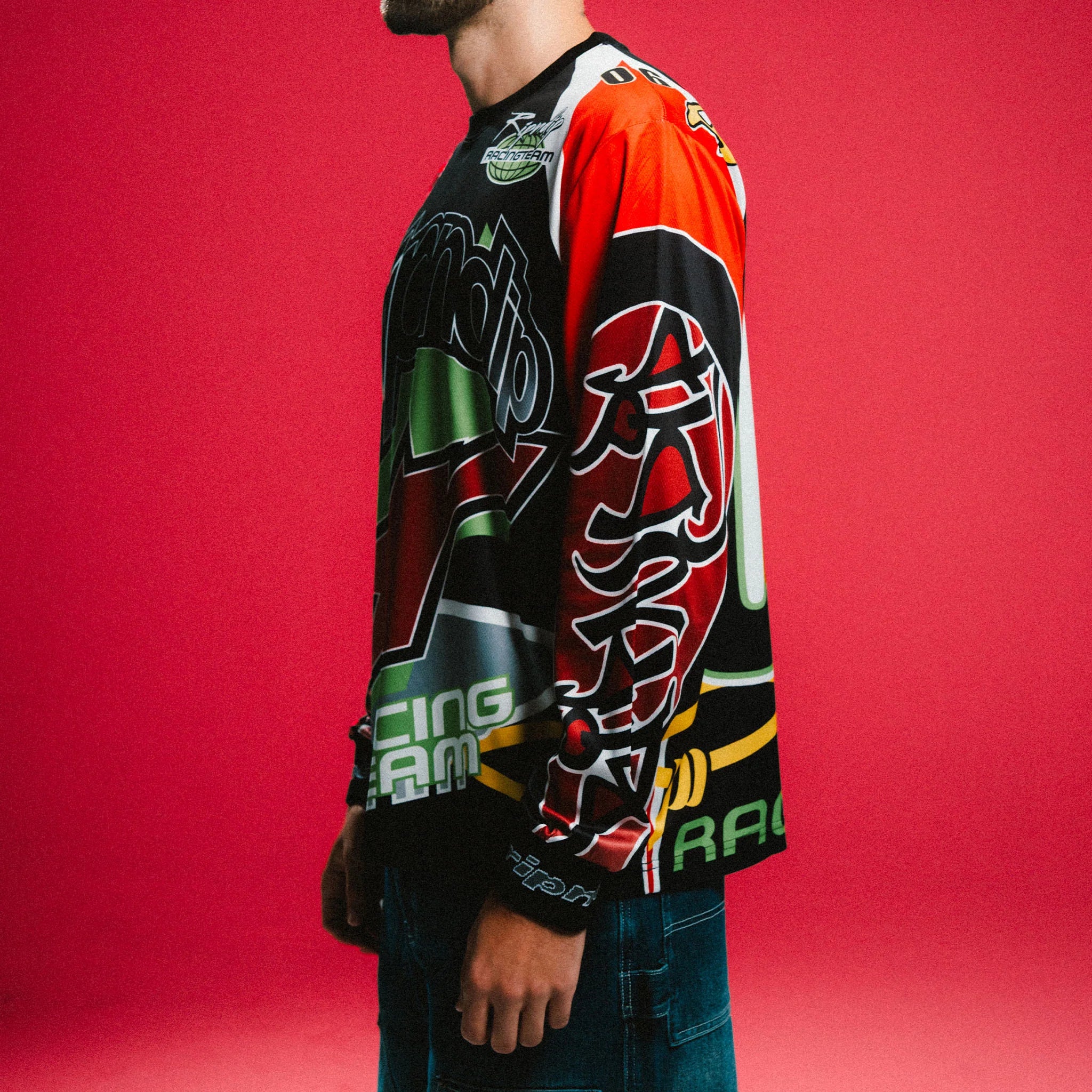 Camisa de Manga Longa - RIPNDIP All Star Long Sleeve Jersey (Red / Black) - 30/10