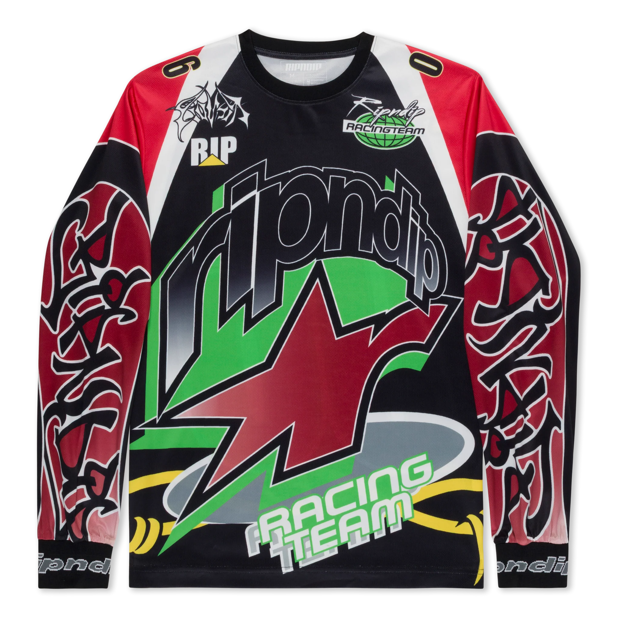 Camisa de Manga Longa - RIPNDIP All Star Long Sleeve Jersey (Red / Black) - 30/10