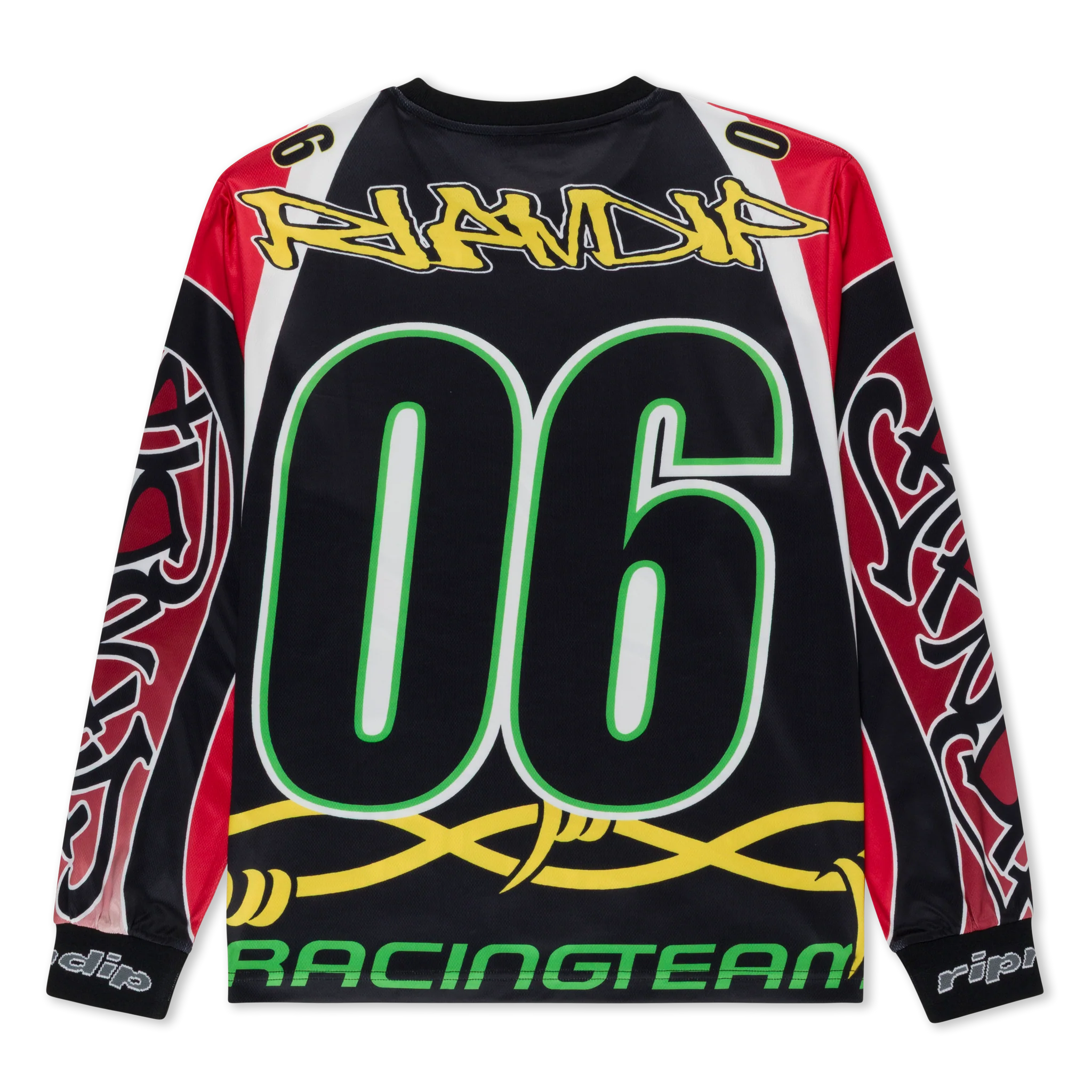 Camisa de Manga Longa - RIPNDIP All Star Long Sleeve Jersey (Red / Black) - 30/10