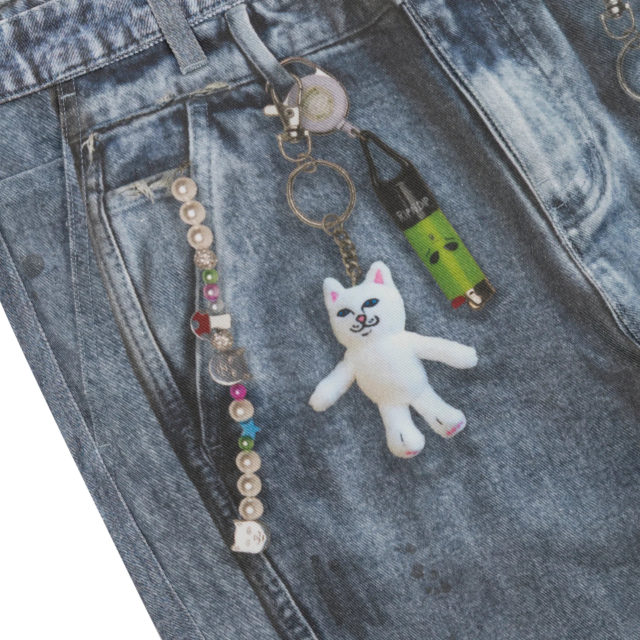Calça Ripndip - Real Straight Leg Denim Pants (Light Wash)