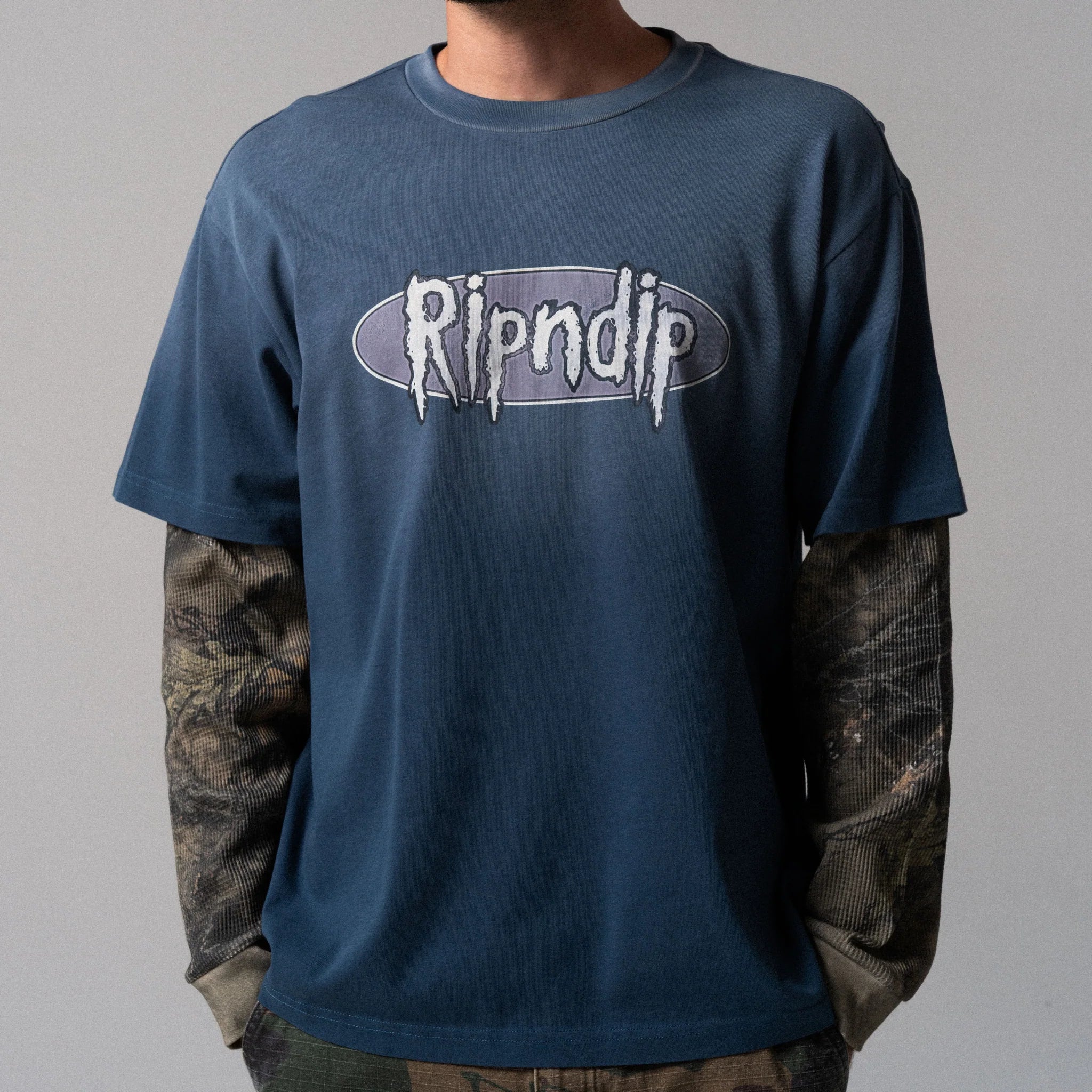 Camiseta de Manga Longa - Sic Double Long Sleeve (Slate / Camo)