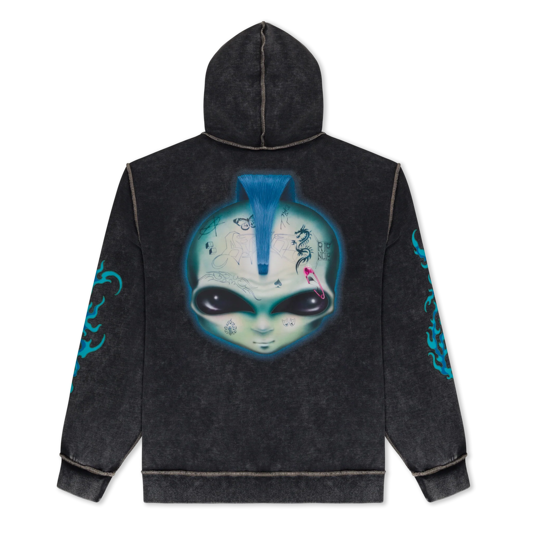 Moletom Ripndip - SQUABBLE UP HOODIE (BLACK VINTAGE WASH)