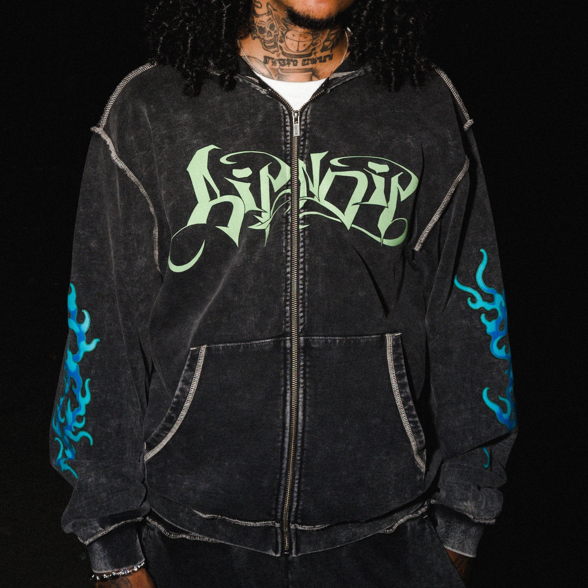 Moletom Ripndip - SQUABBLE UP HOODIE (BLACK VINTAGE WASH)