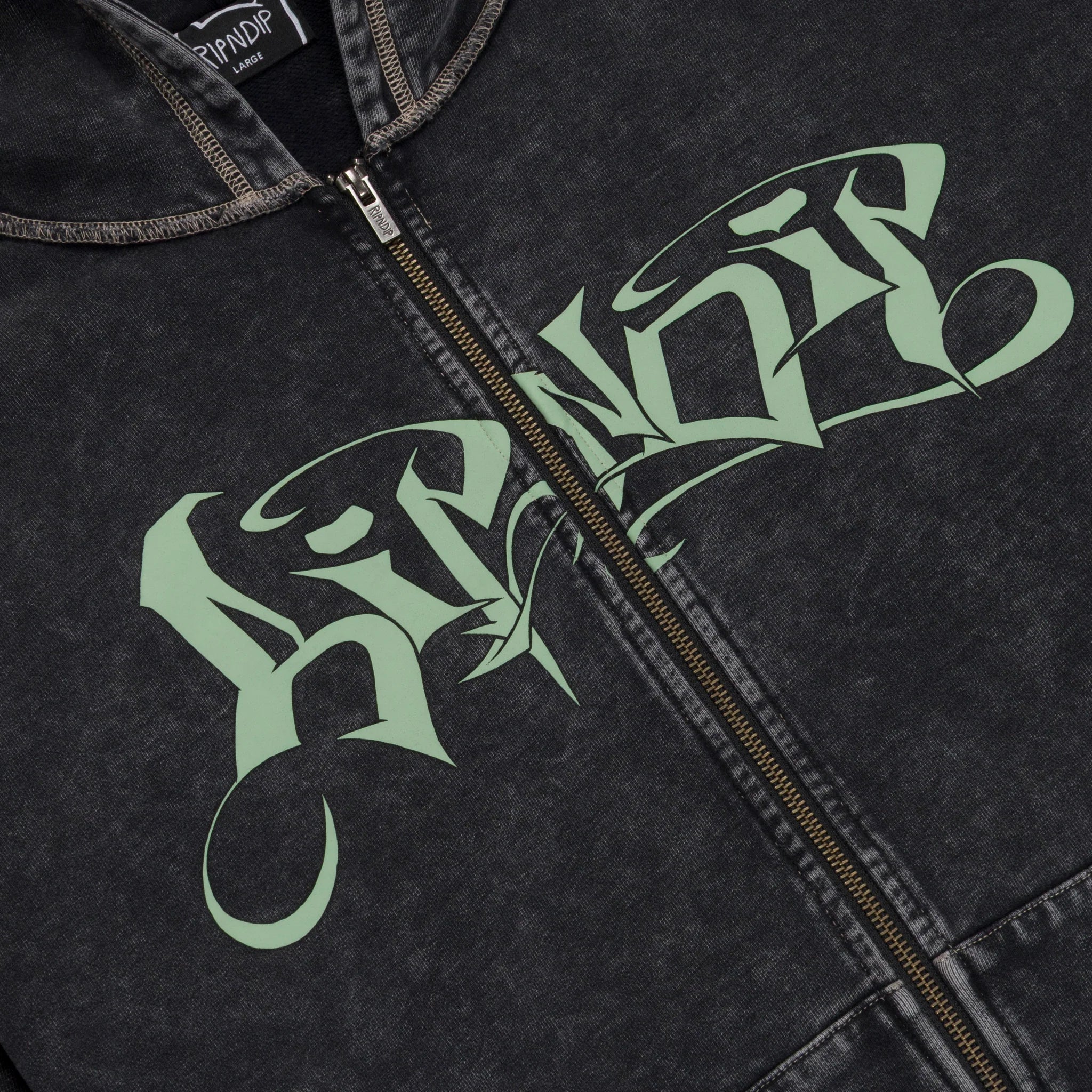 Moletom Ripndip - SQUABBLE UP HOODIE (BLACK VINTAGE WASH)