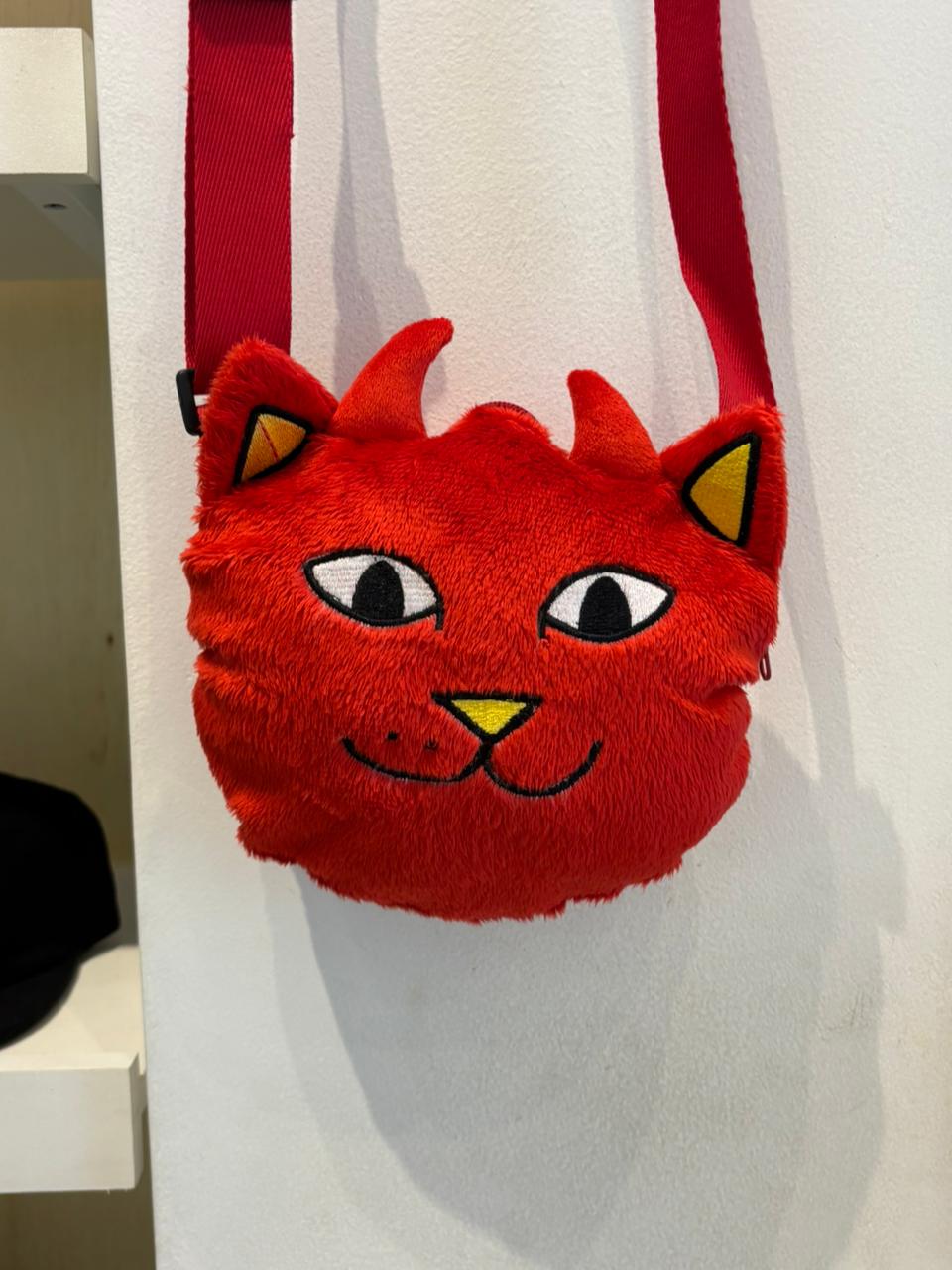 Shoulder Bag RIPNDIP - Lord Devil Sherpa Crossbody Bag (RED)