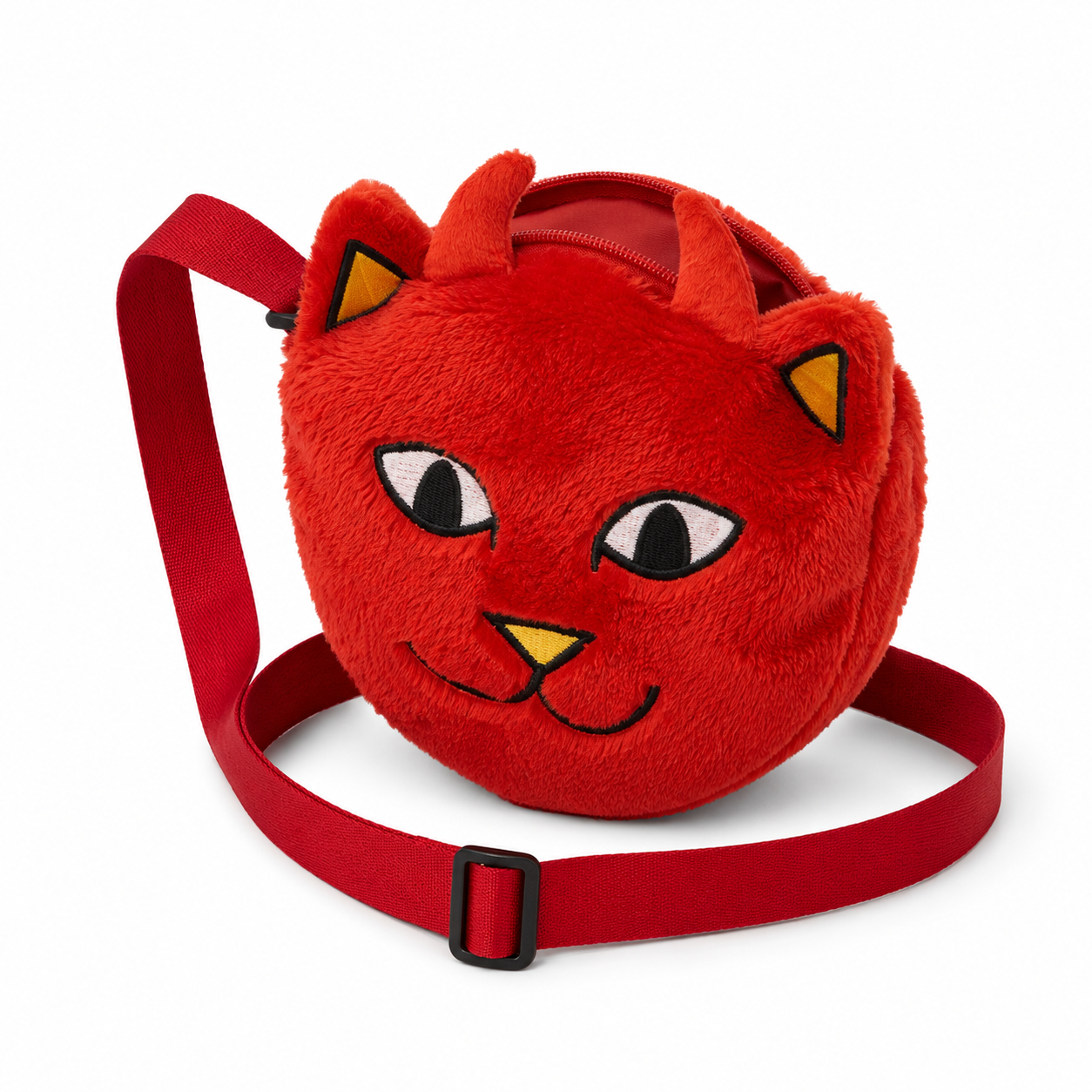 Shoulder Bag RIPNDIP - Lord Devil Sherpa Crossbody Bag (RED)