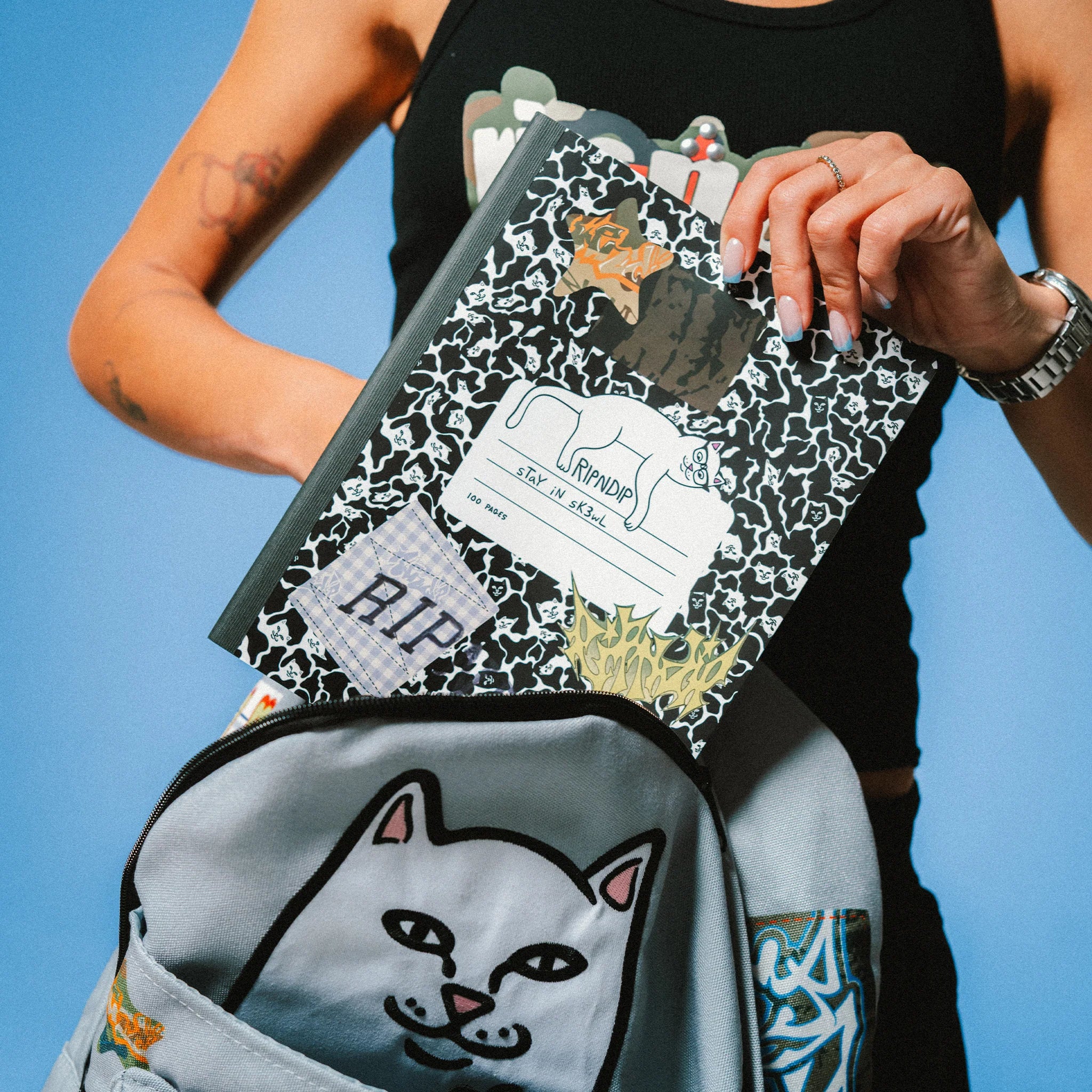 Caderno Ripndip - Stay In Skewl Notebook (Multi) - Envio 30/10