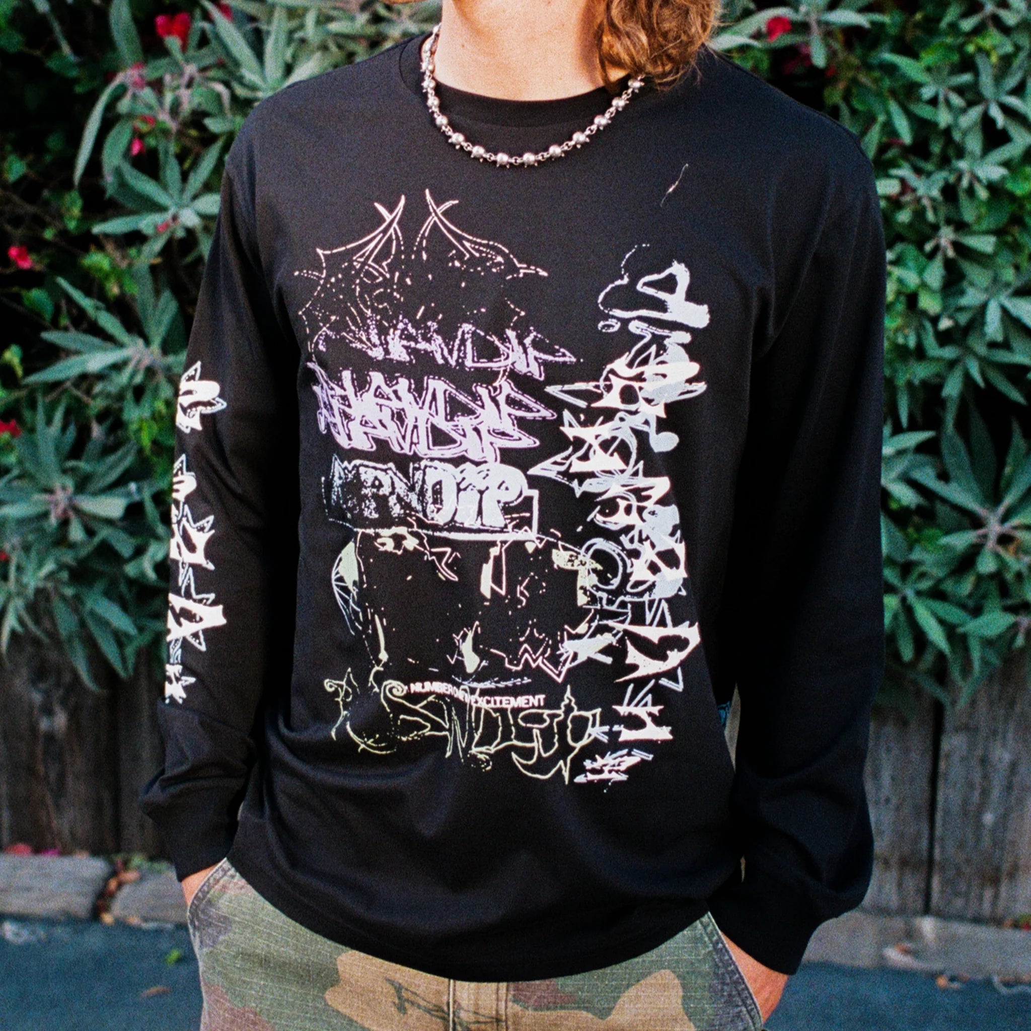 Camiseta Manga Longa Ripndip - WORLD WIDE MADNESS LS (CHARCOAL)