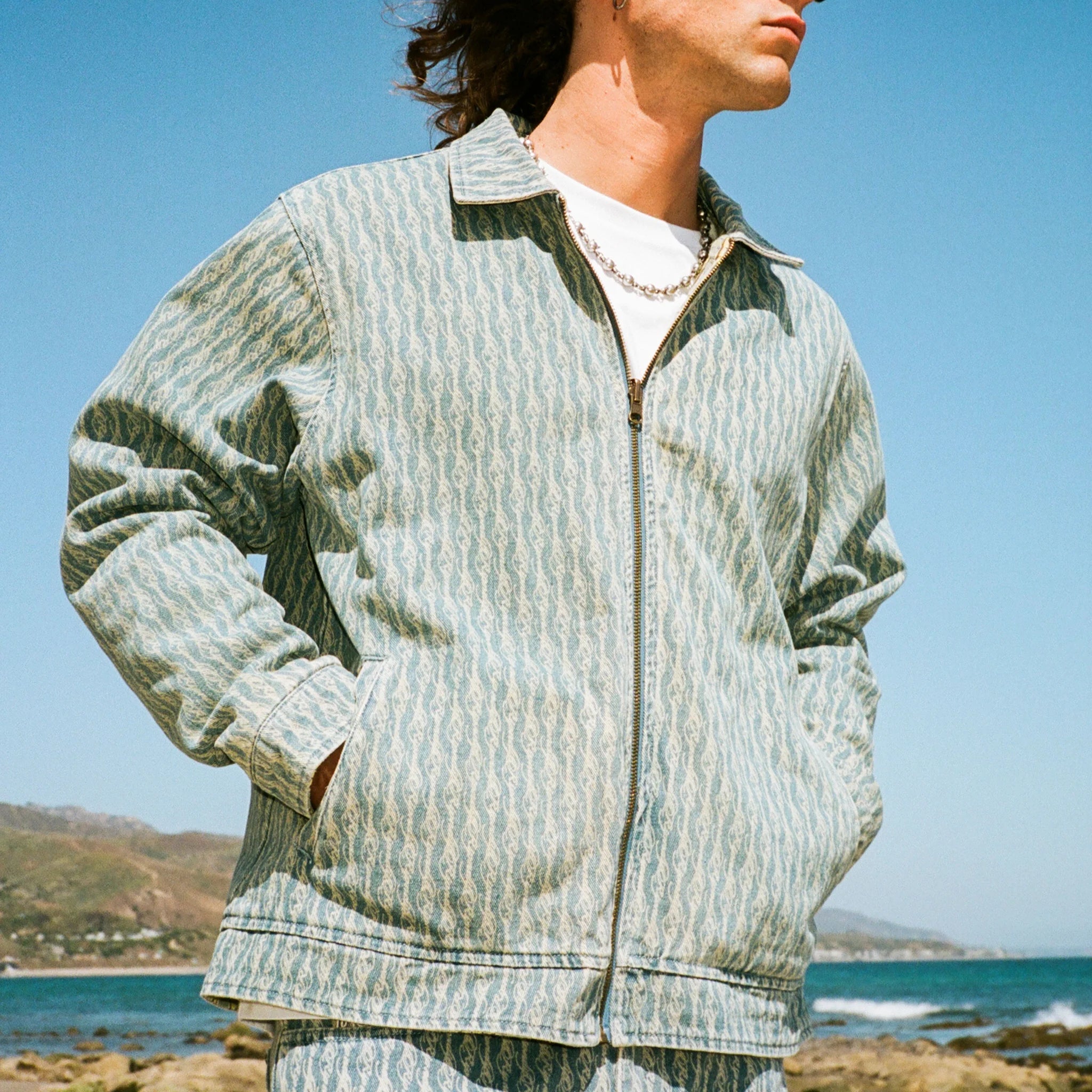 Jaqueta Ripndip - Western Roads Reversible Work Jacket (Medium Wash)