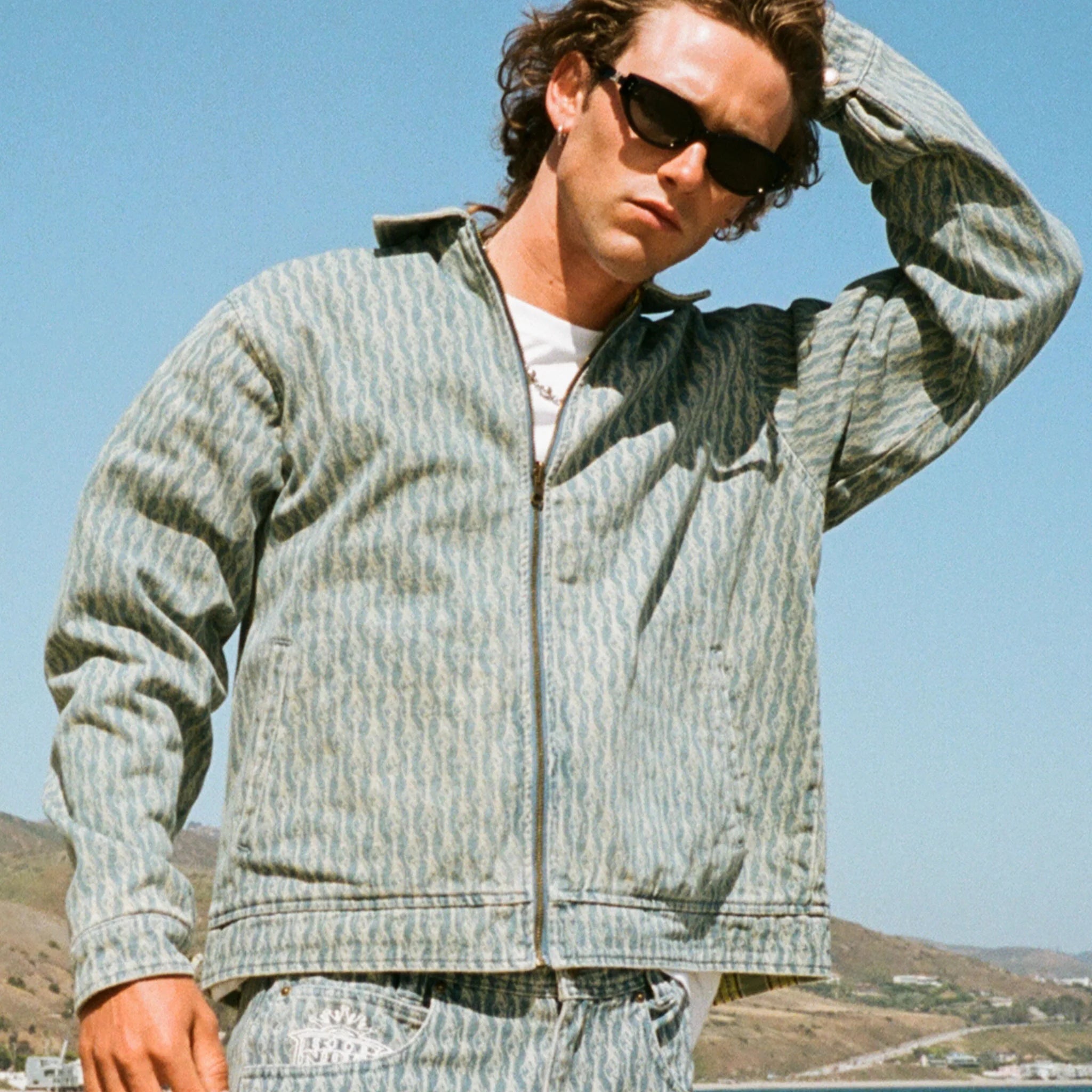 Jaqueta Ripndip - Western Roads Reversible Work Jacket (Medium Wash)