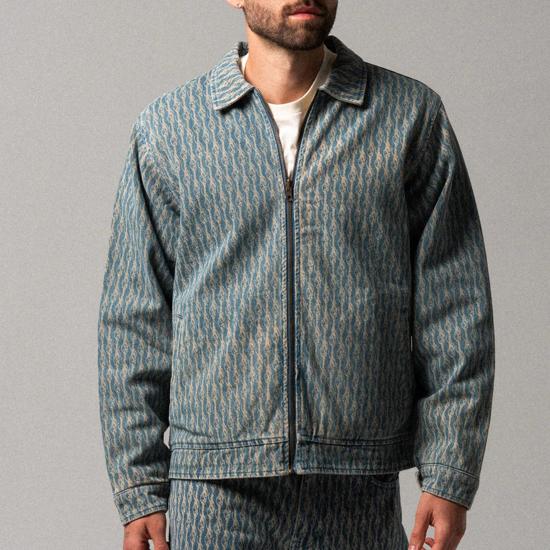 Jaqueta Ripndip - Western Roads Reversible Work Jacket (Medium Wash)