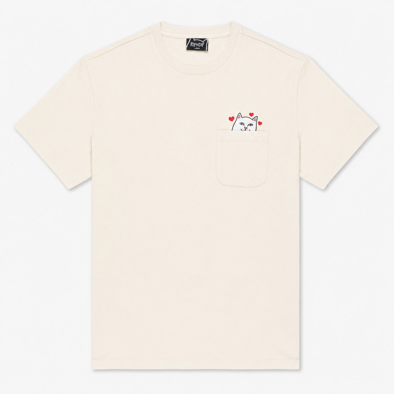 Camiseta Ripndip - Lord Nermal Loves Pocket Tee (Off White) - ENVIO 23/06
